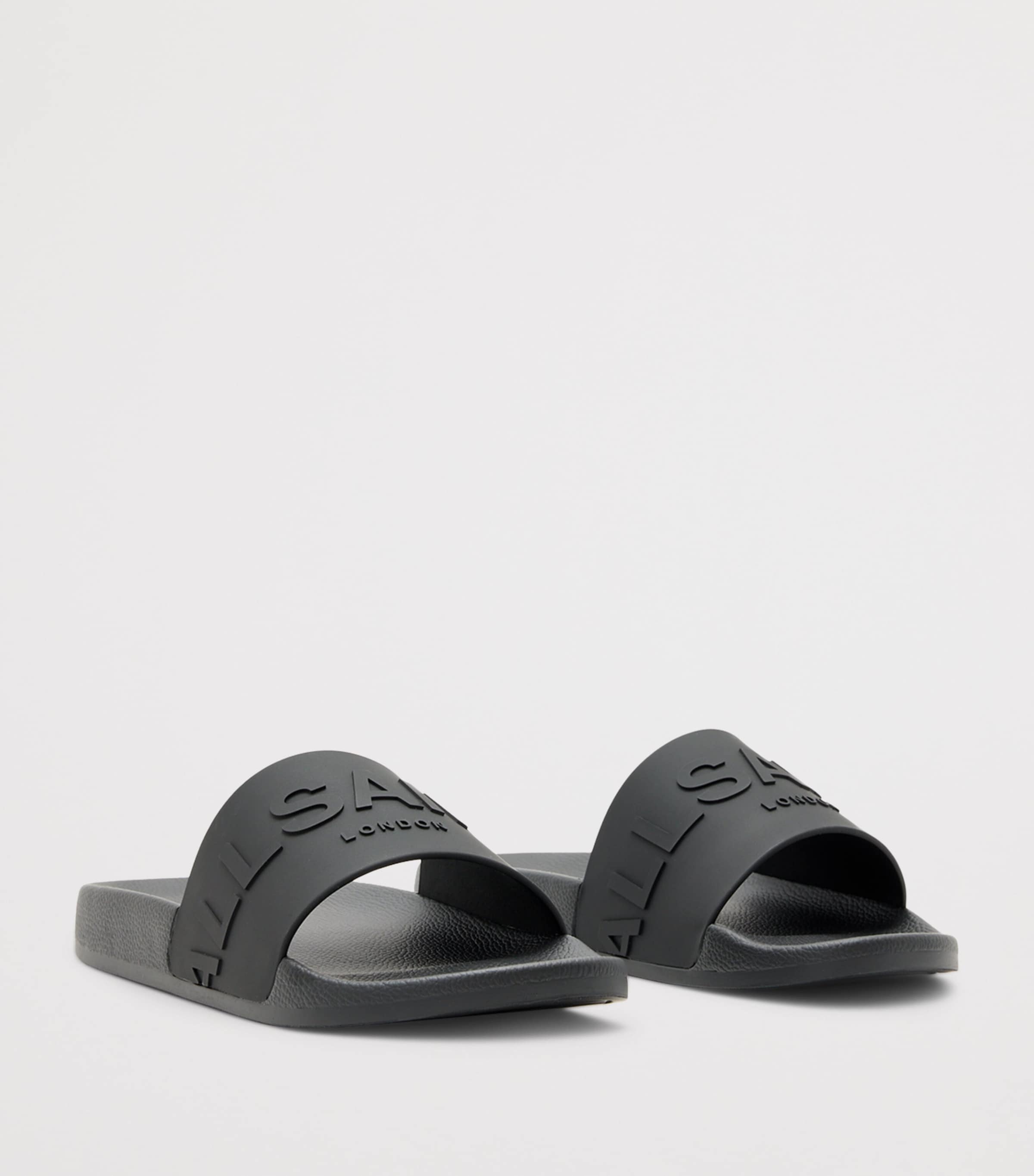 AllSaints Rubber Biggy Slides Black Image 4