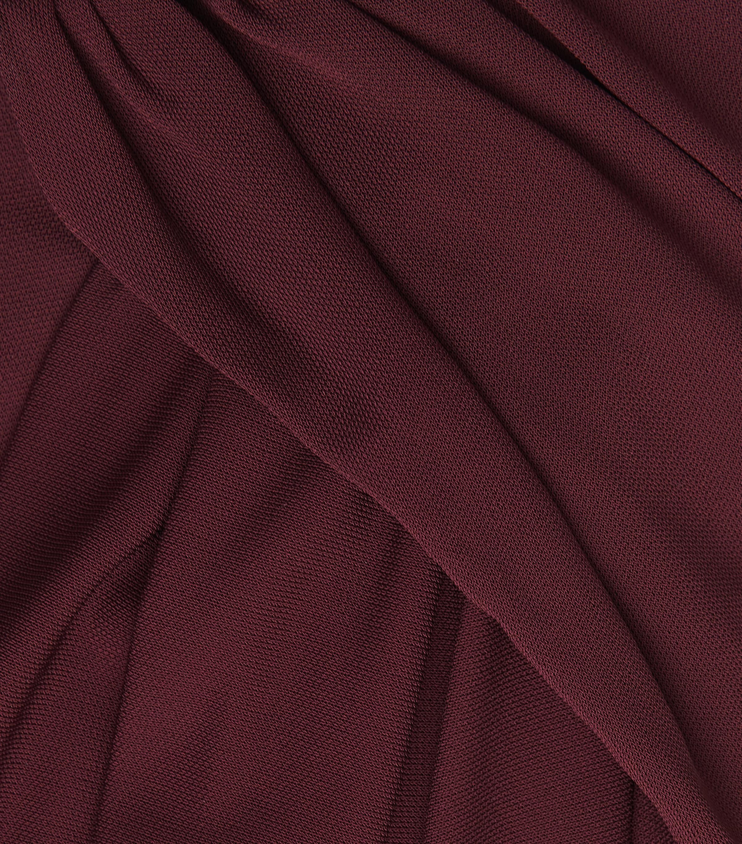 Brandon Maxwell Womens Draped Astor Top Wine Image 6