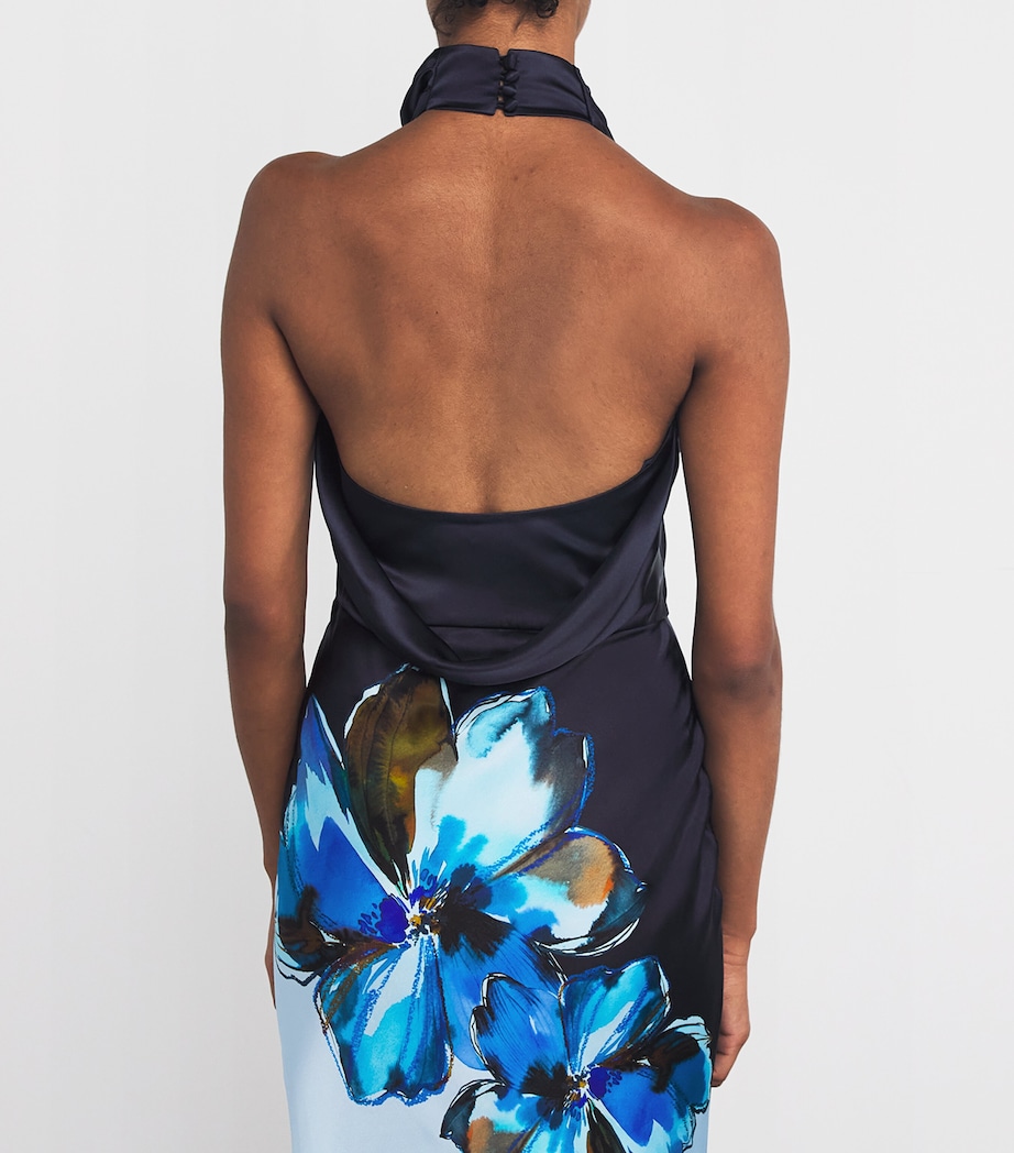 Silk Cyran Maxi Dress PRINT Image 4