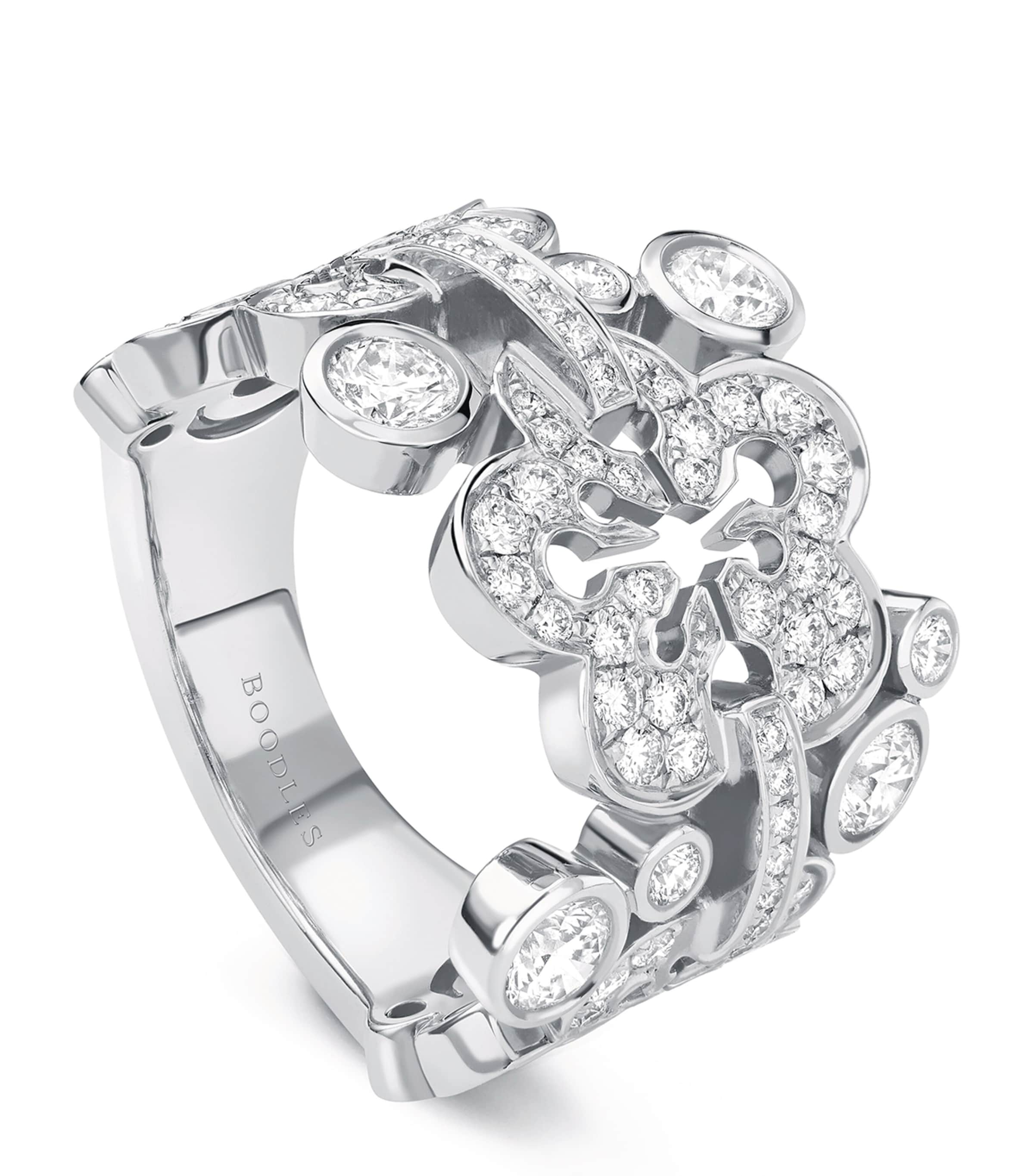 Boodles White Gold And Diamond Blossom Signature Ring