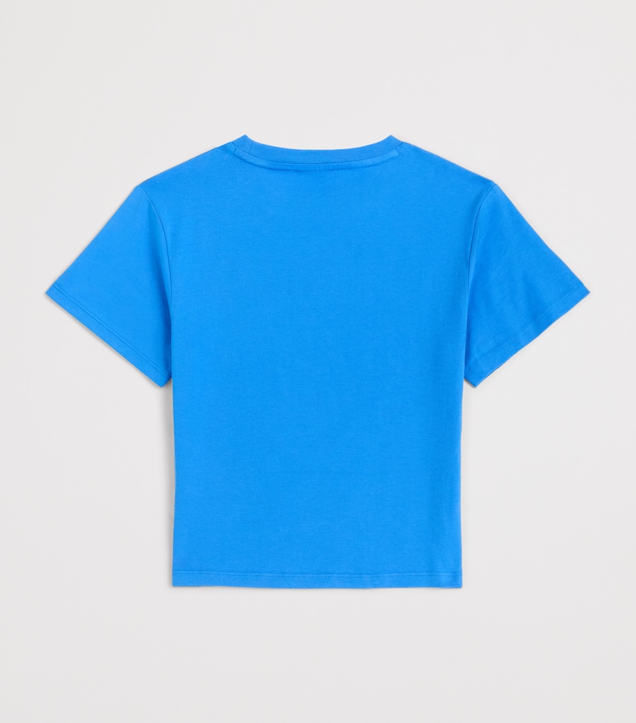 Kenzo Kids Cotton Tiger T-Shirt (2-14 Years) Super Sonic Image 2