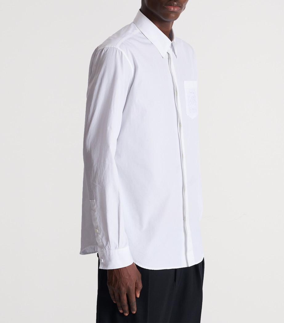 Cotton Poplin Crest Shirt 0FB BLANC OPTIQUE Image 3