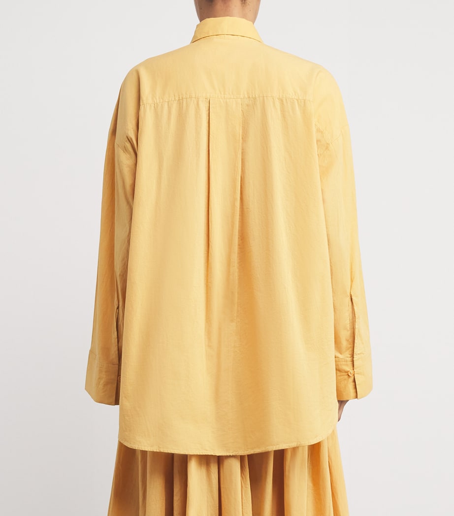Organic Cotton Derris Shirt 1BP LIGHT CAMEL Image 4