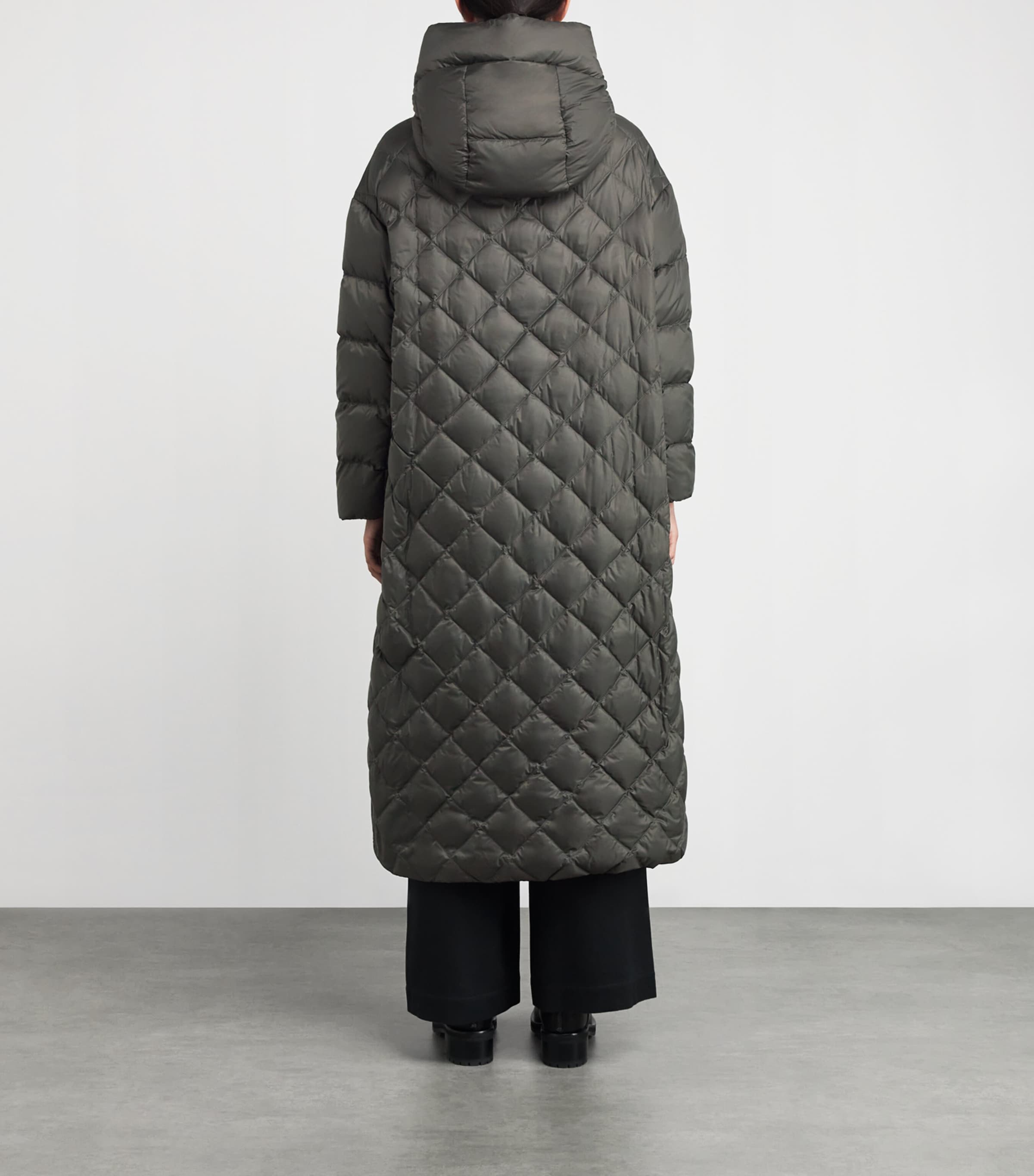The Cube Diamond-Quilted Parka GREEN Image 4