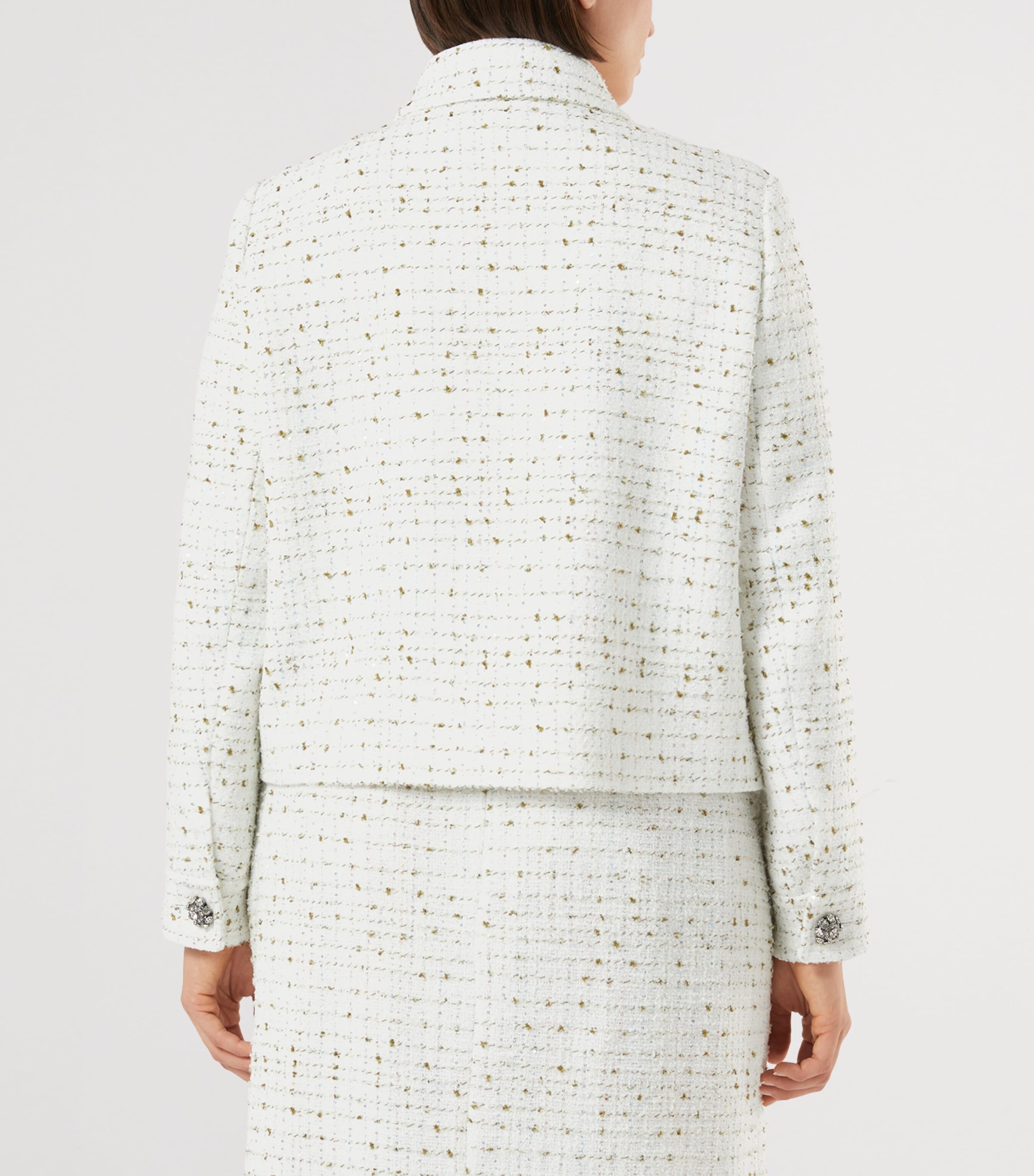 Bouclé Jacket WHITE Image 3