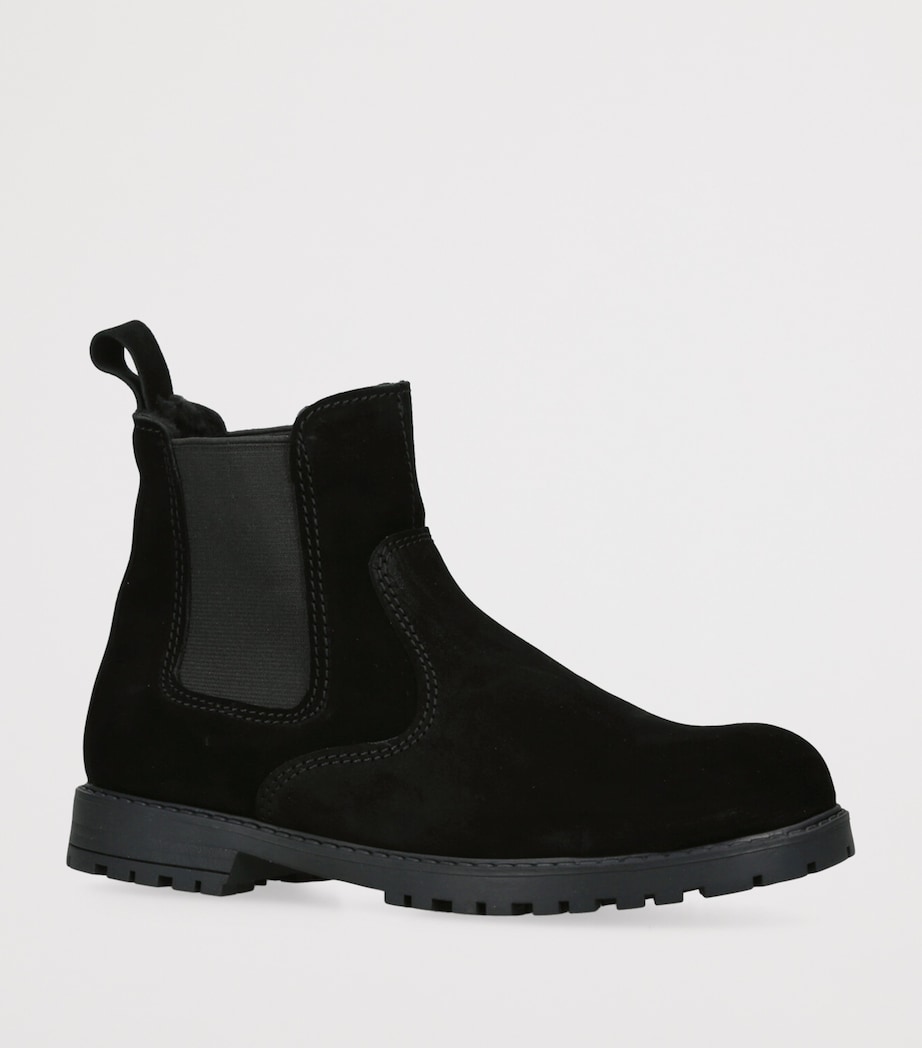 Suede Oscar Chelsea Boots BLACK Image 3