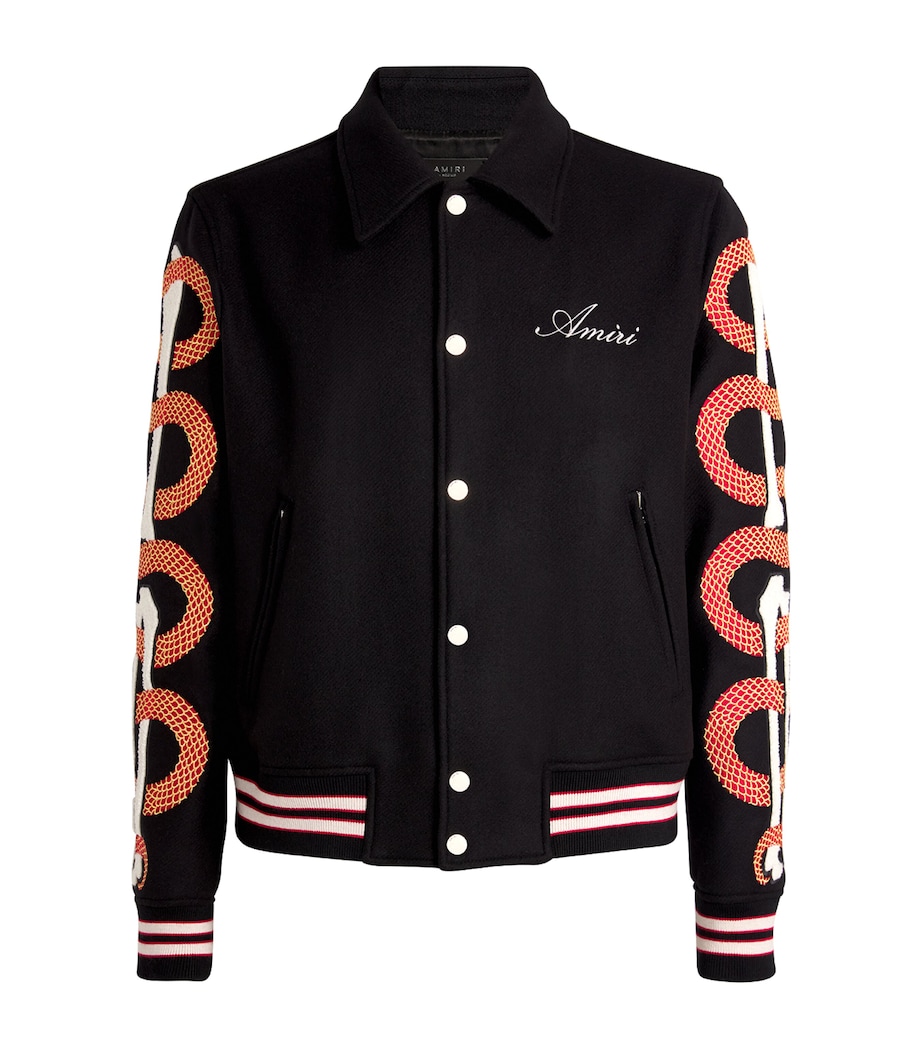 Bones Bomber Jacket BLACK Image 1