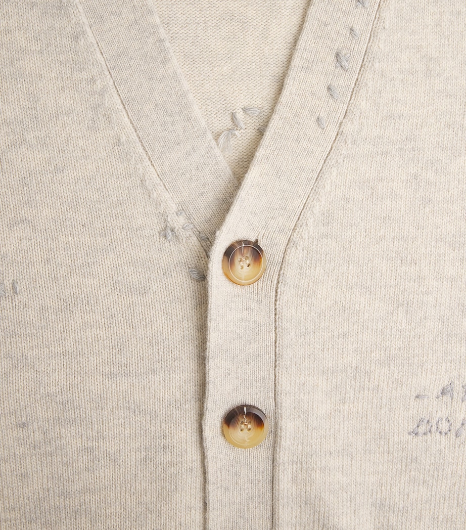 Wool-Blend Renegade Cardigan GREIGE Image 6