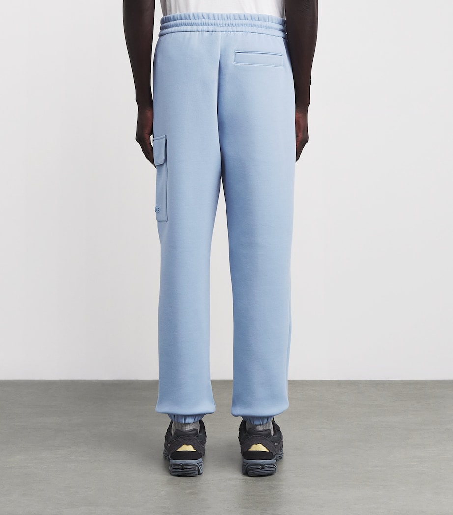 Cotton-Blend Marvin Cargo Sweatpants FOG BLUE A Image 4