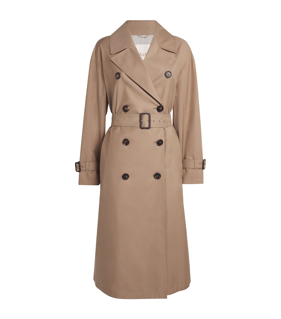 Water-Repellent Cotton Twill Trench Coat CAMEL Image 1