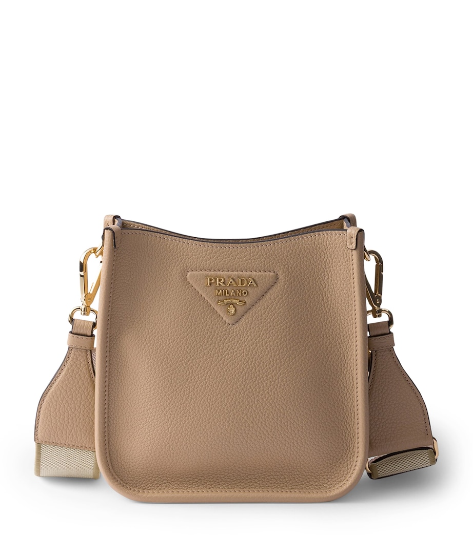Prada Mini Leather Shoulder Bag Powder Image 1