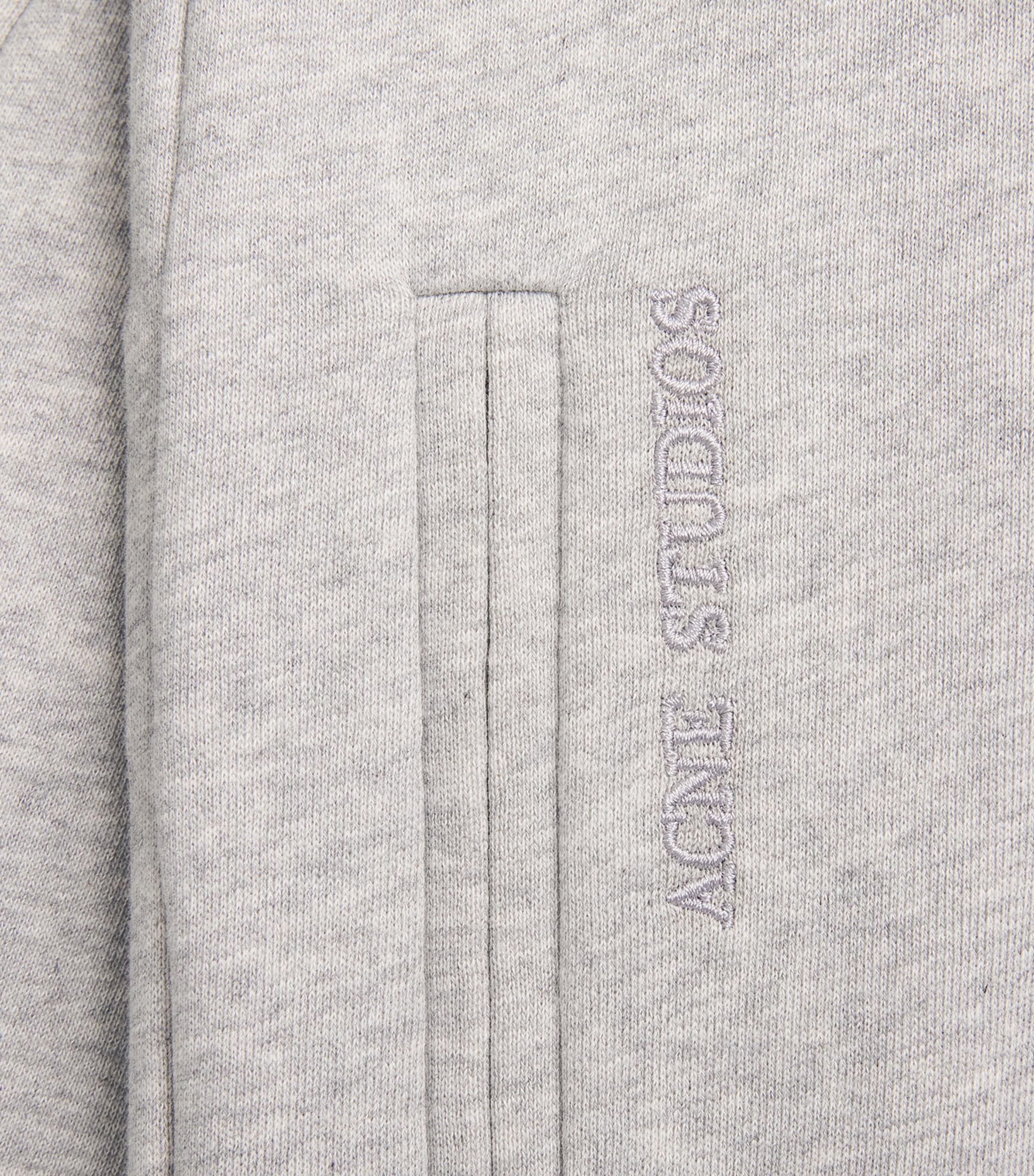Acne Studios Womens Cotton Logo Sweatpants Grey Melange Image 6