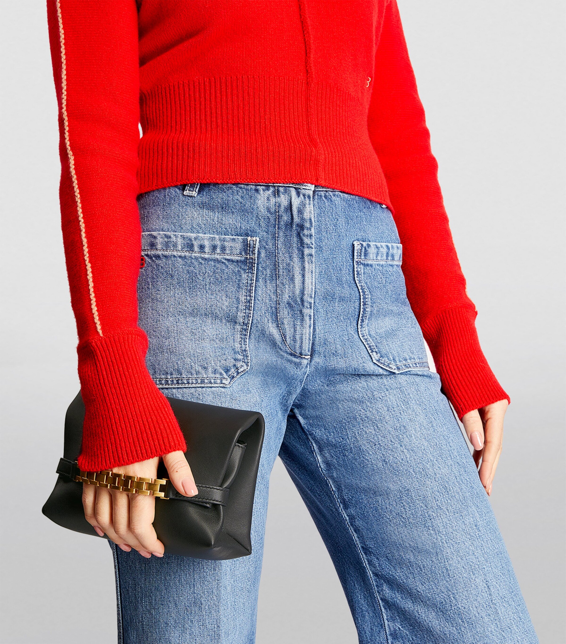 Leather Pouch Mini Bag BLACK Image 5