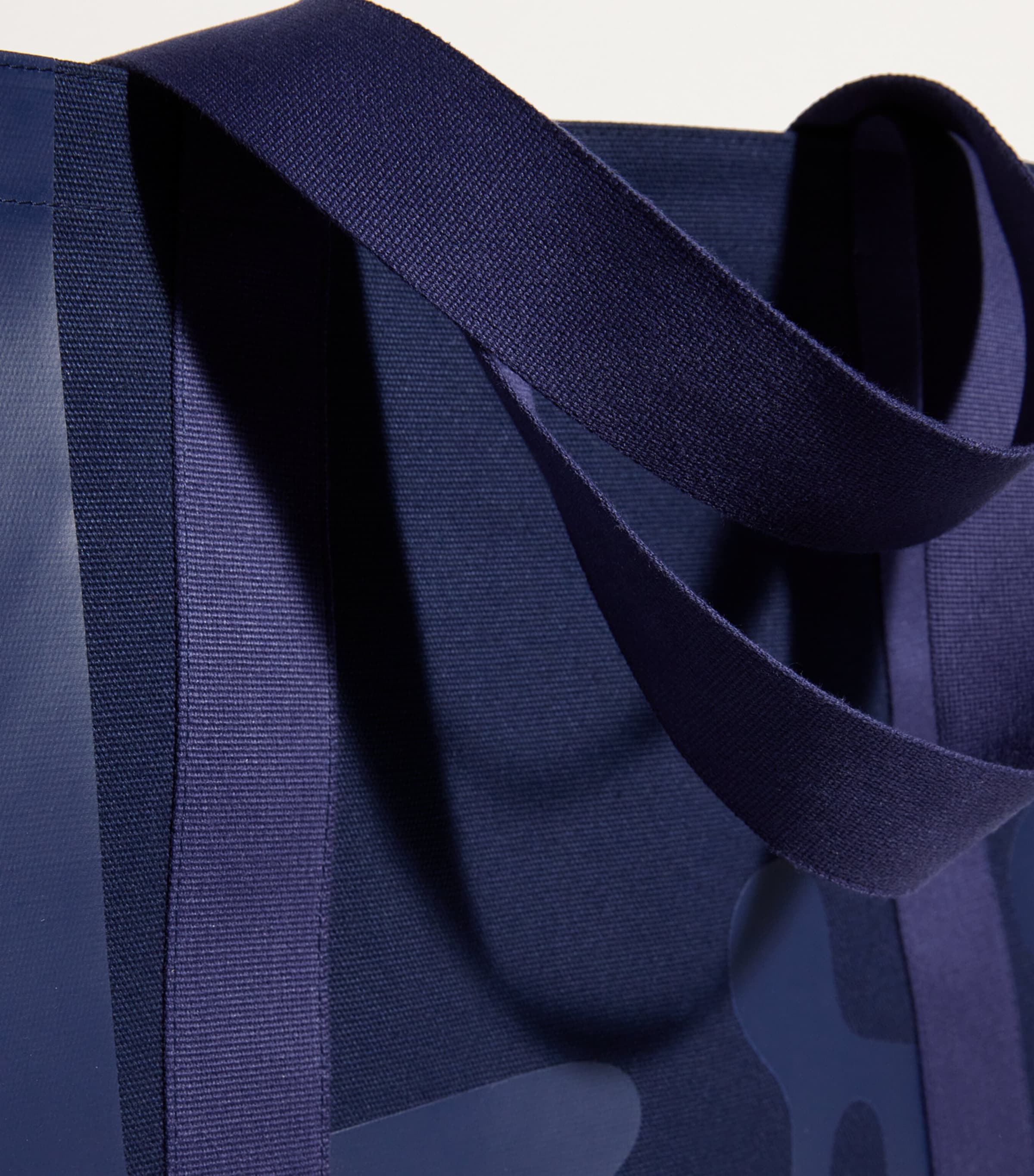 Large Cotton Logo Tote Bag NAVY Image 7