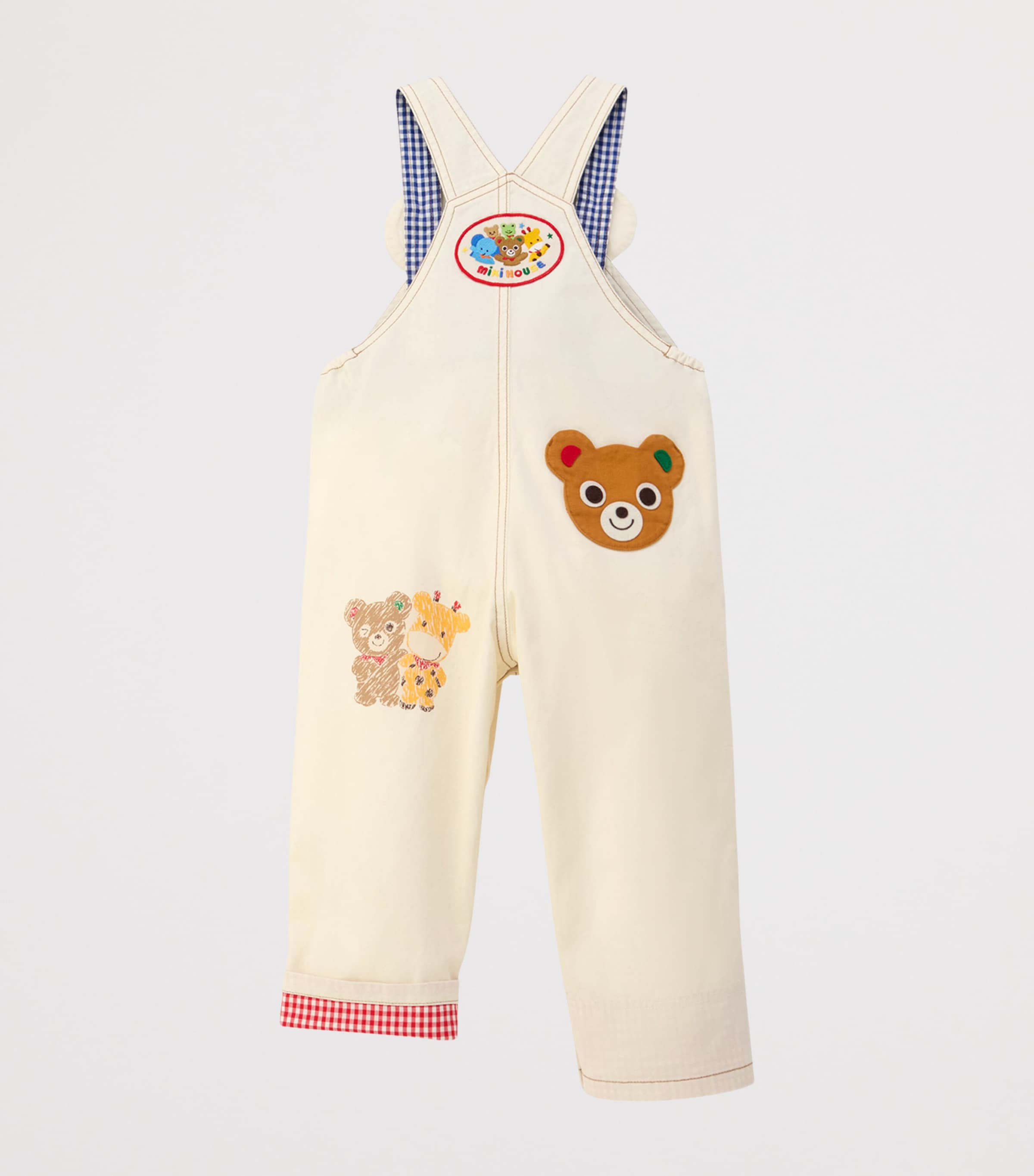 Cotton Animal Dungarees (2-4 Years) 1 Image 8