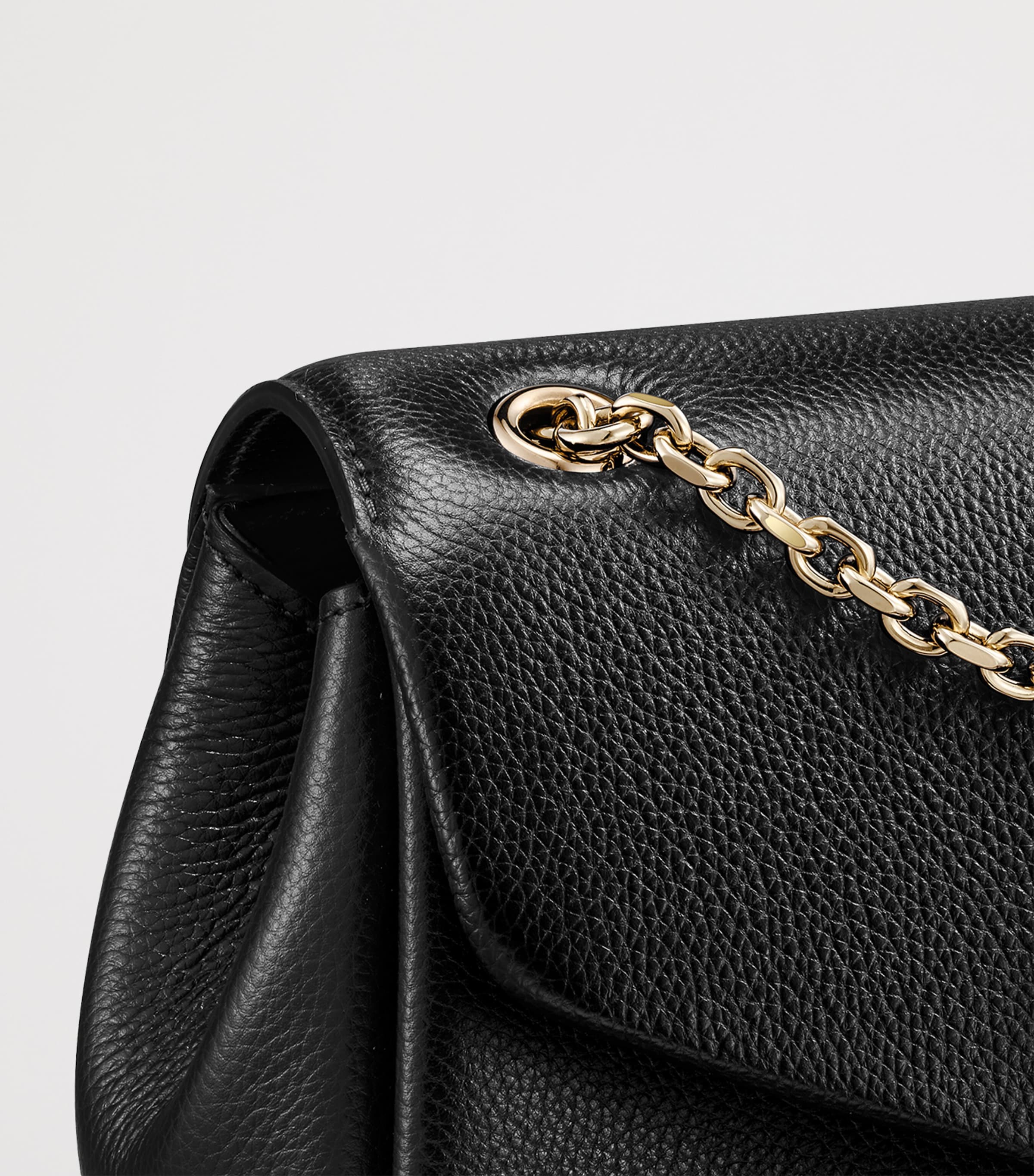 Small Leather Panthère de Cartier Shoulder Bag BLACK Image 5