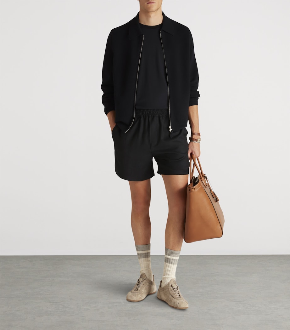 Wool Athluxury Long-Sleeve T-Shirt 416HOUSE NAVY Image 2