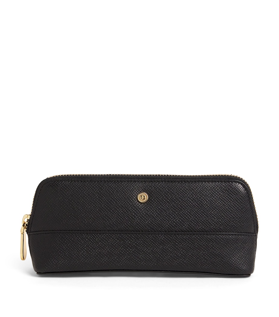 Harrods Leather Pencil Case Black Image 1