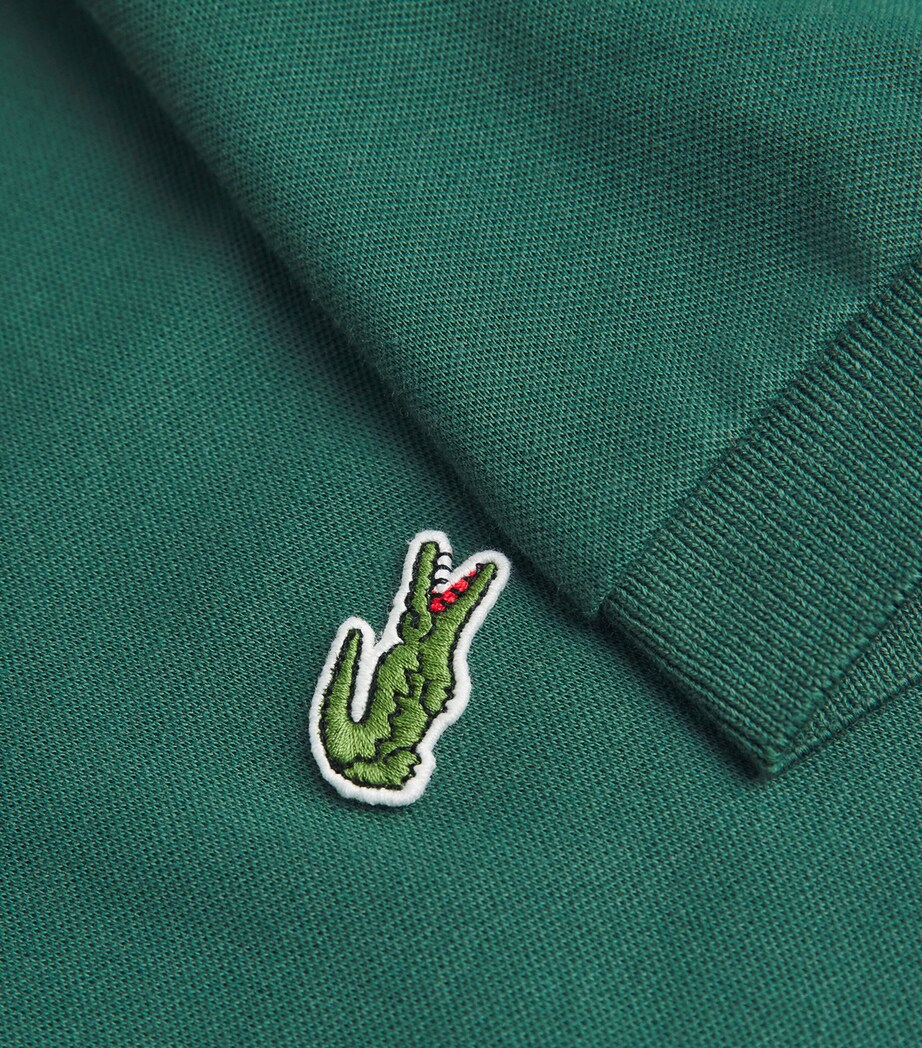 Cotton Logo Polo Shirt GREEN Image 5