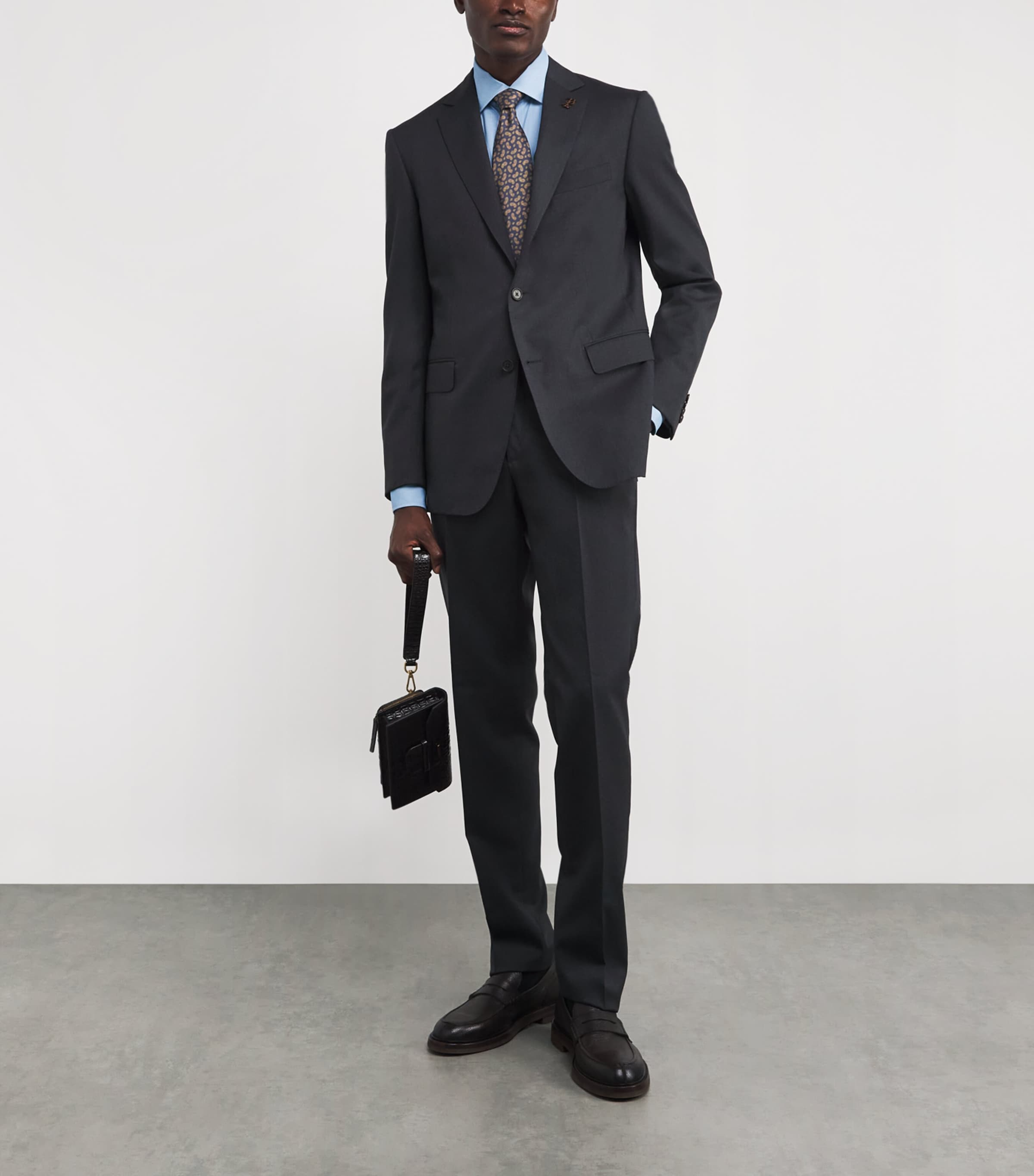 Patterned Formal Shirt 004 BLUE Image 2