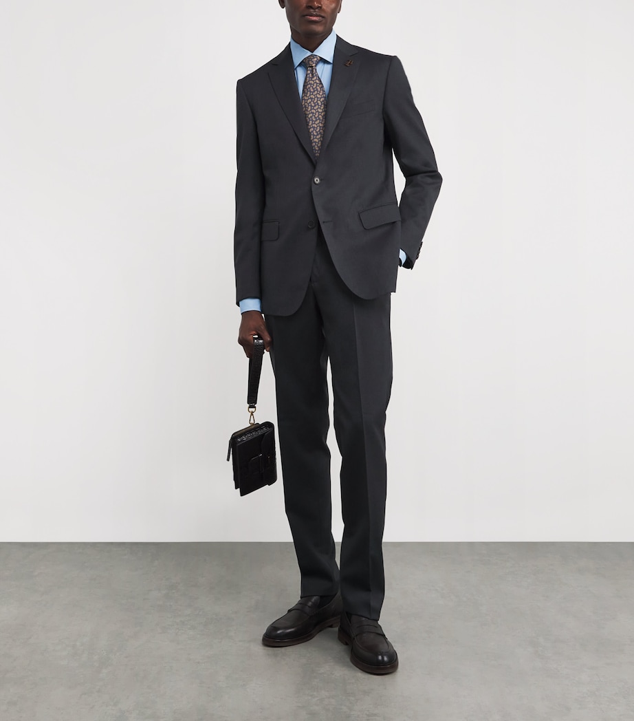 Patterned Formal Shirt 004 BLUE Image 2