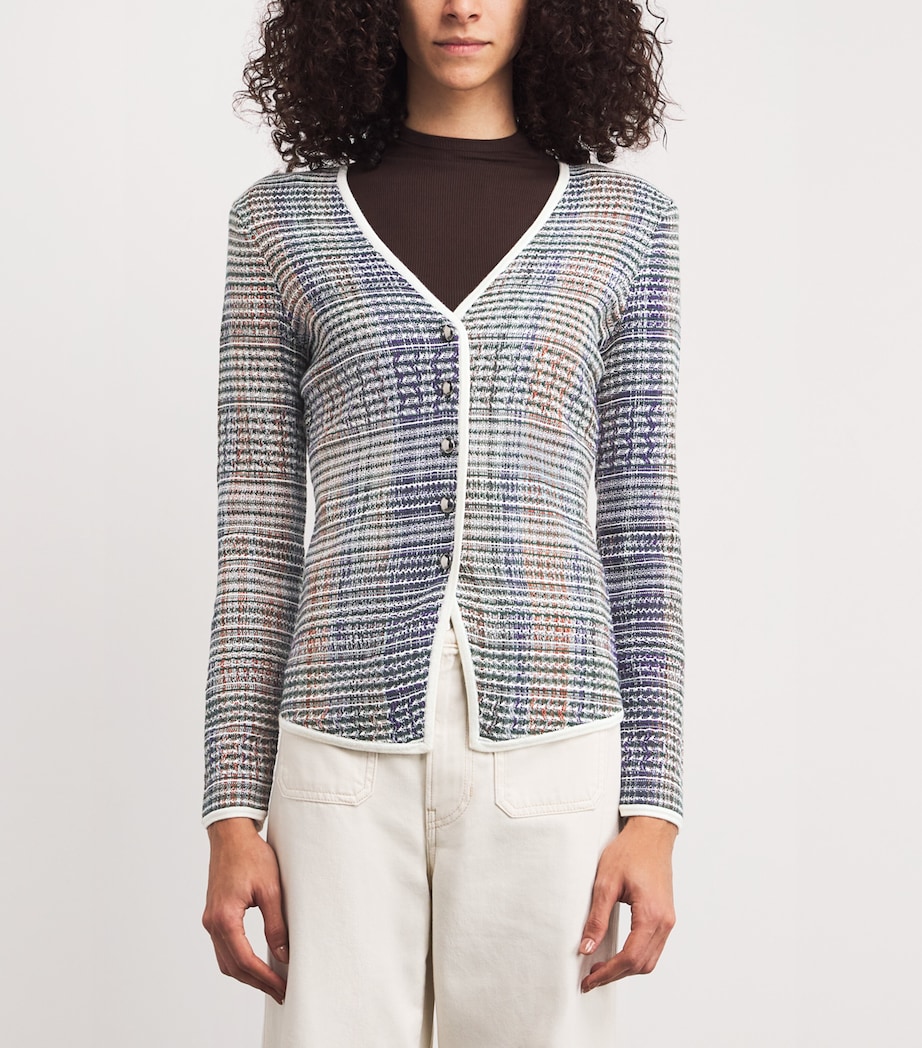 Nadialine Knit Jacket G0714 HNTER GRN MLTI Image 3