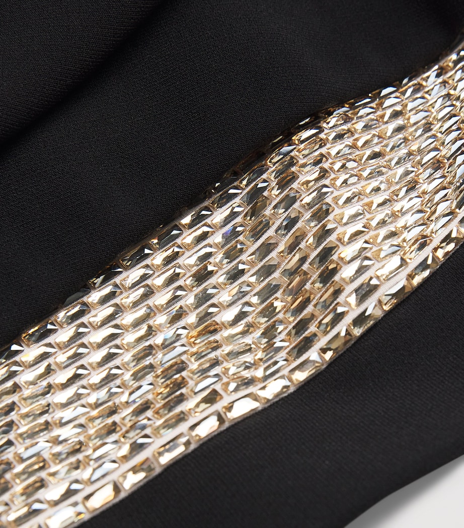 Crystal One-Shoulder Gown BLACK Image 5