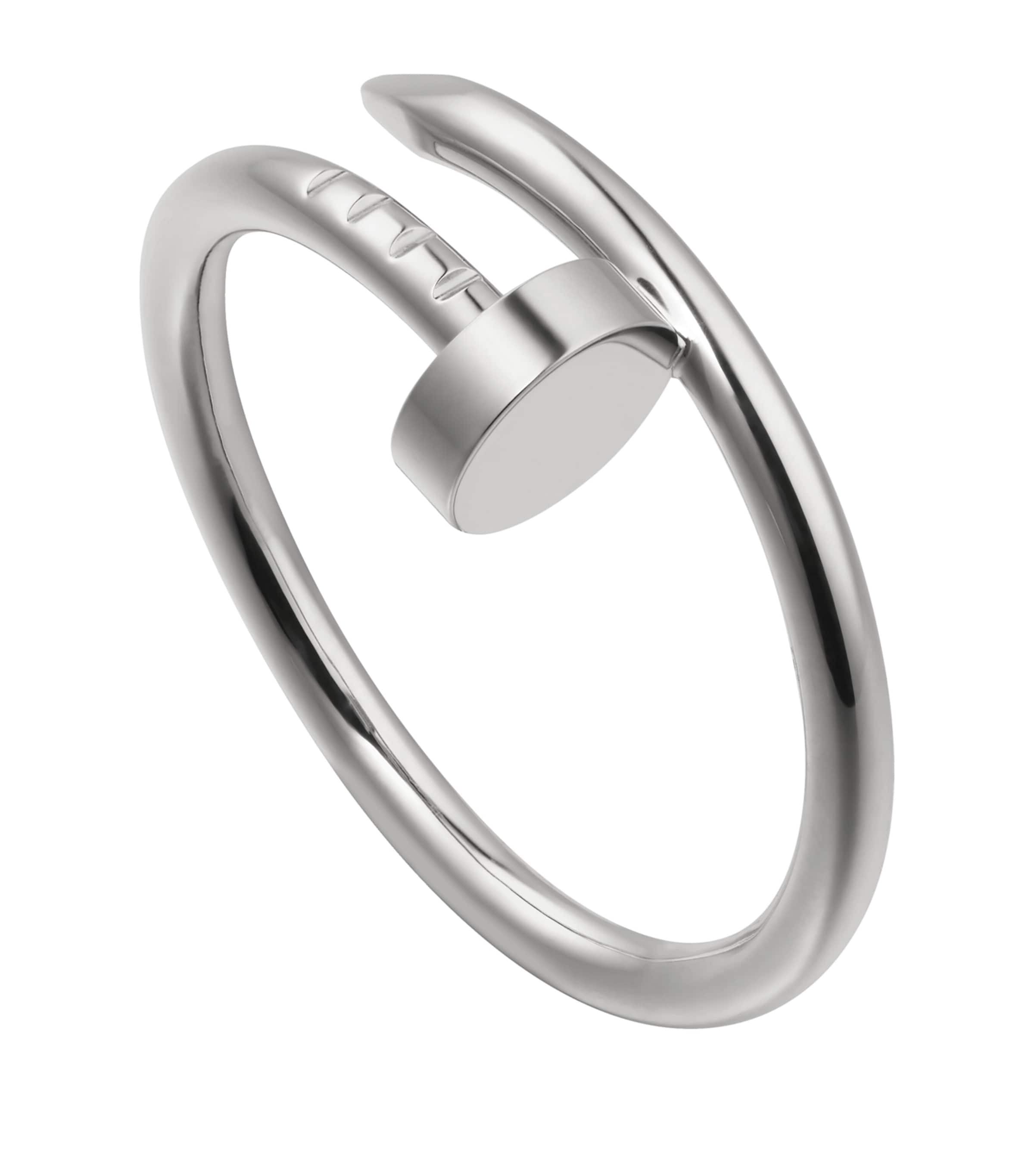 Cartier Small White Gold Juste un Clou Ring Harrods UK