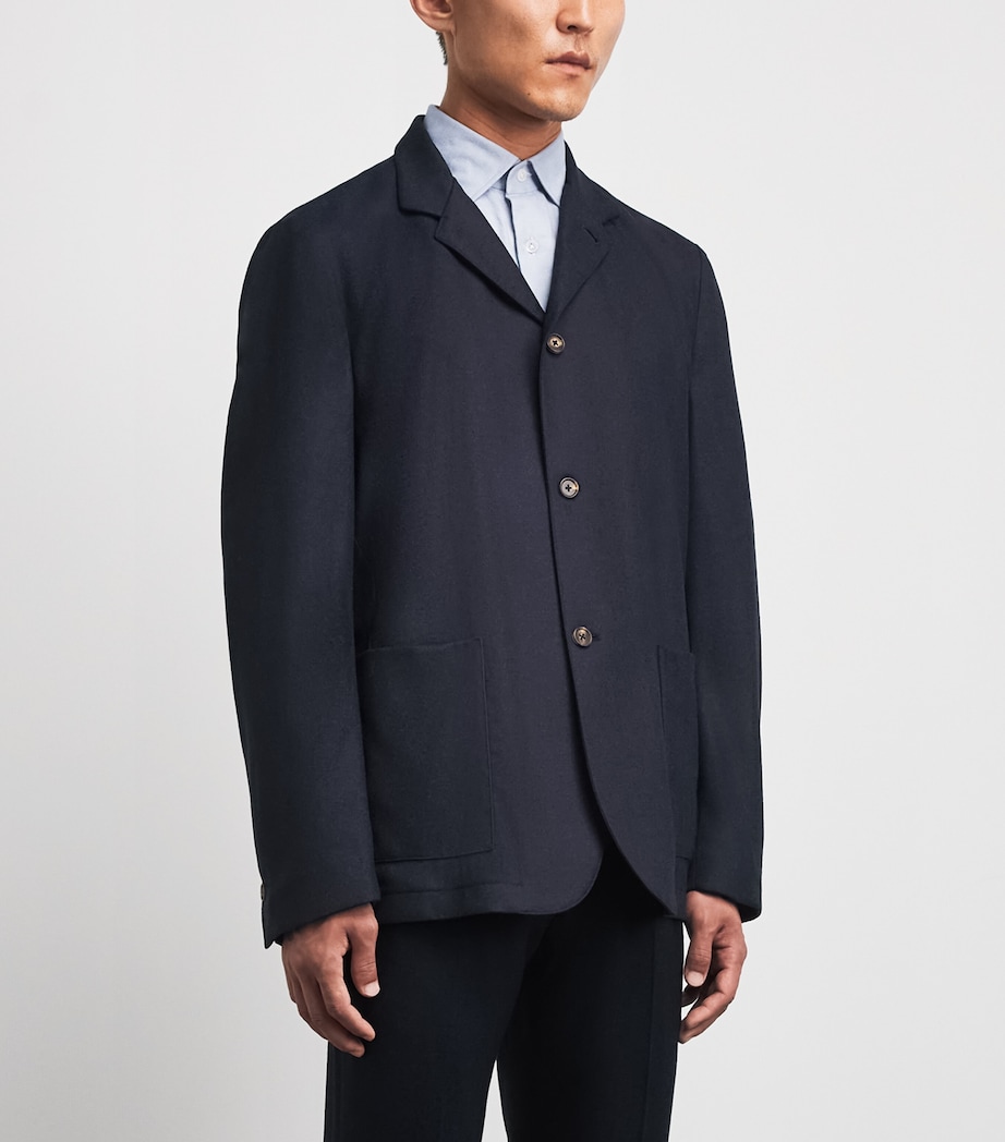 Fioroni Cashmere Mens Virgin Wool Unstructured Blazer Image 4