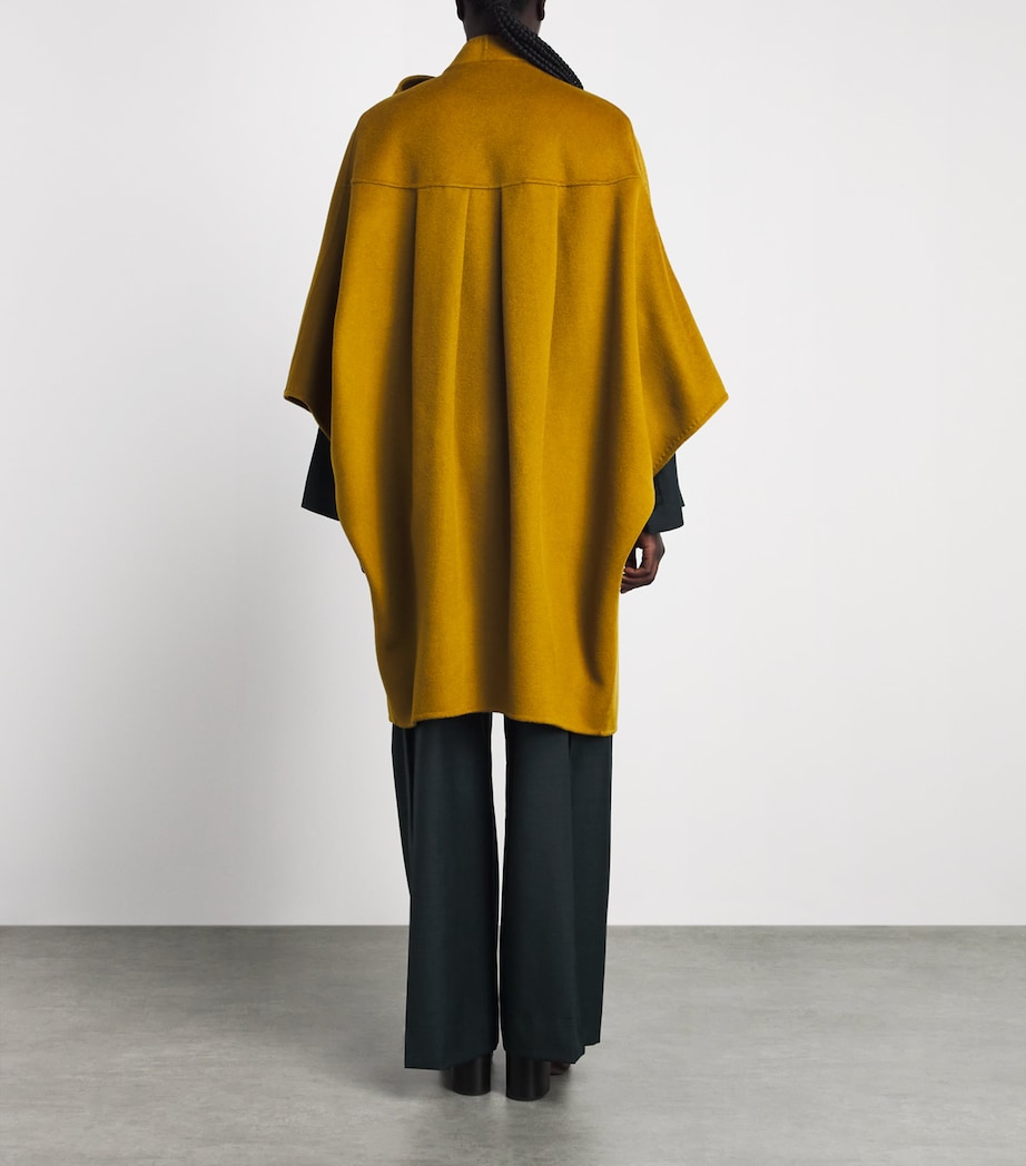 Wolk Morais Womens Cashmere Belleville Trench Coat Chartreuse Image 4