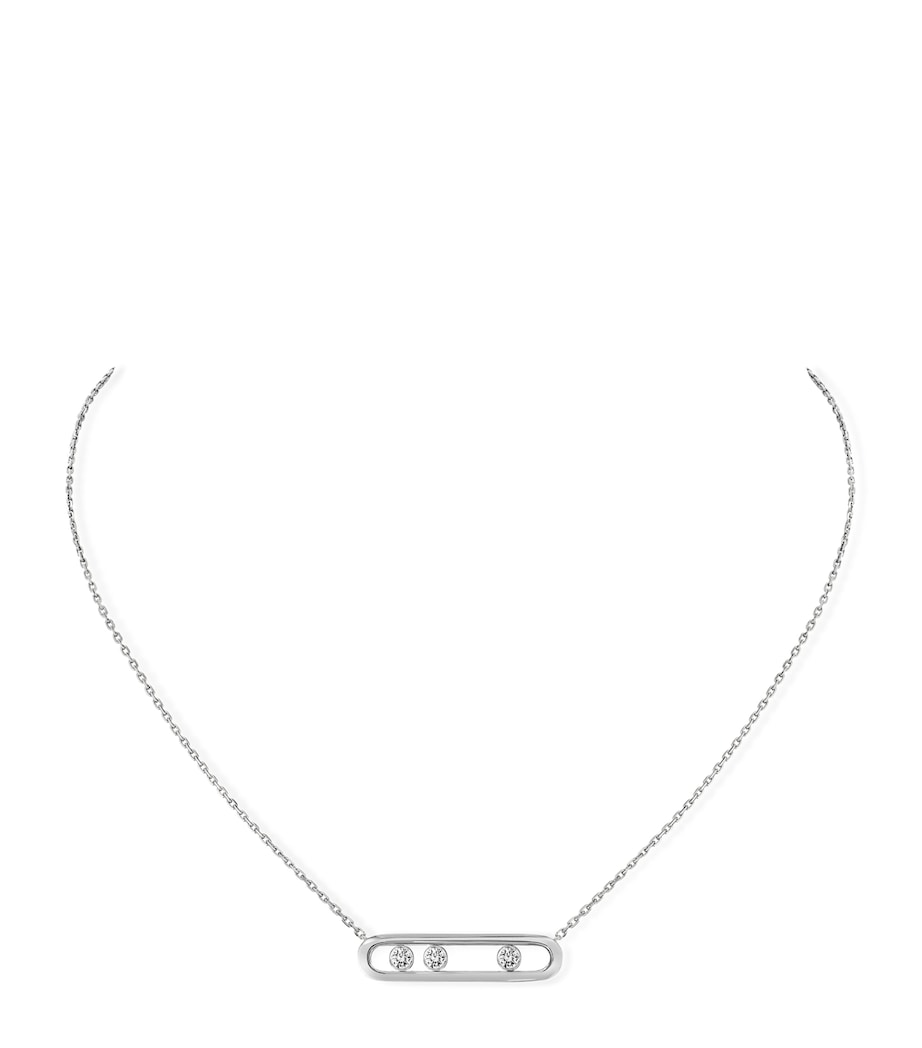White Gold and Diamond Move Classique Necklace WHITE GOLD Image 1