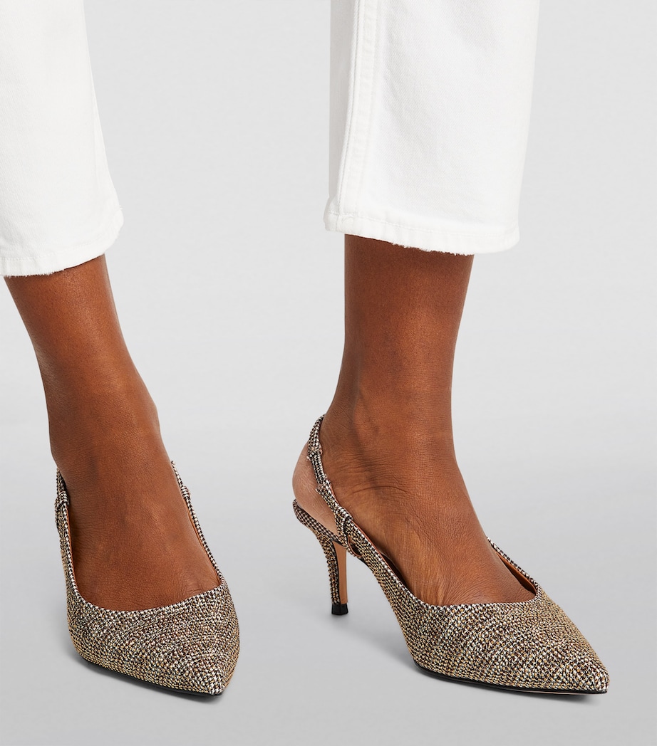 Slinback Court Shoes BEIGE Image 5