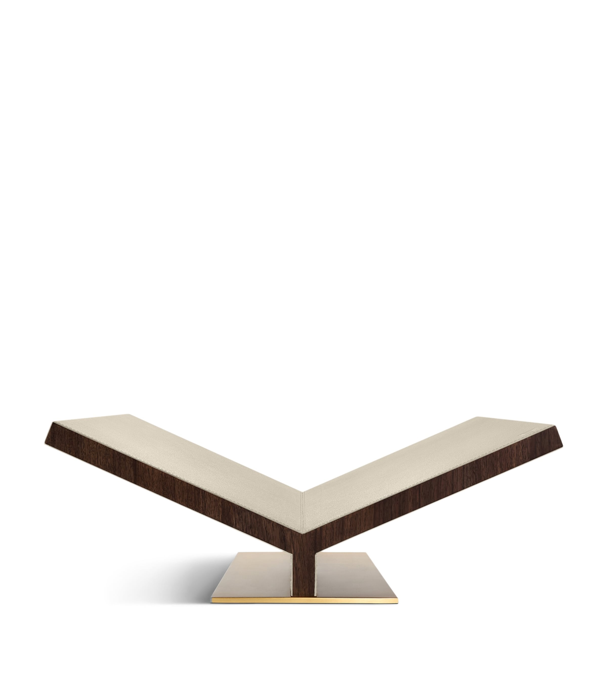 Walnut-Leather Ultimate Collector Bookstand STONE Image 5