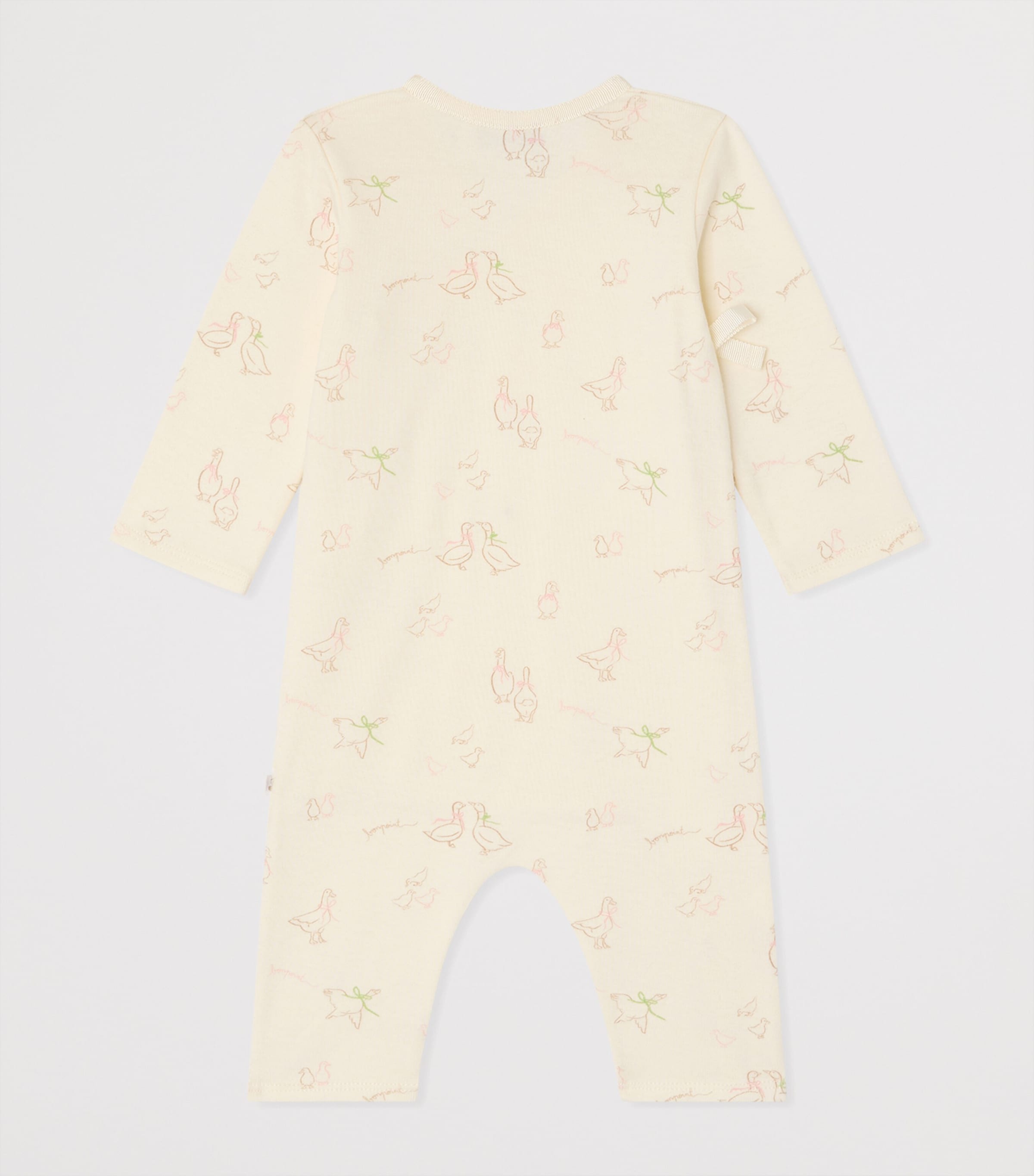 Bonpoint Cotton Bow All-In-One (1-18 Months) Blanc Lait Image 2