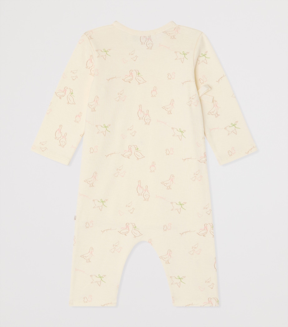 Bonpoint Cotton Bow All-In-One (1-18 Months) Blanc Lait Image 2