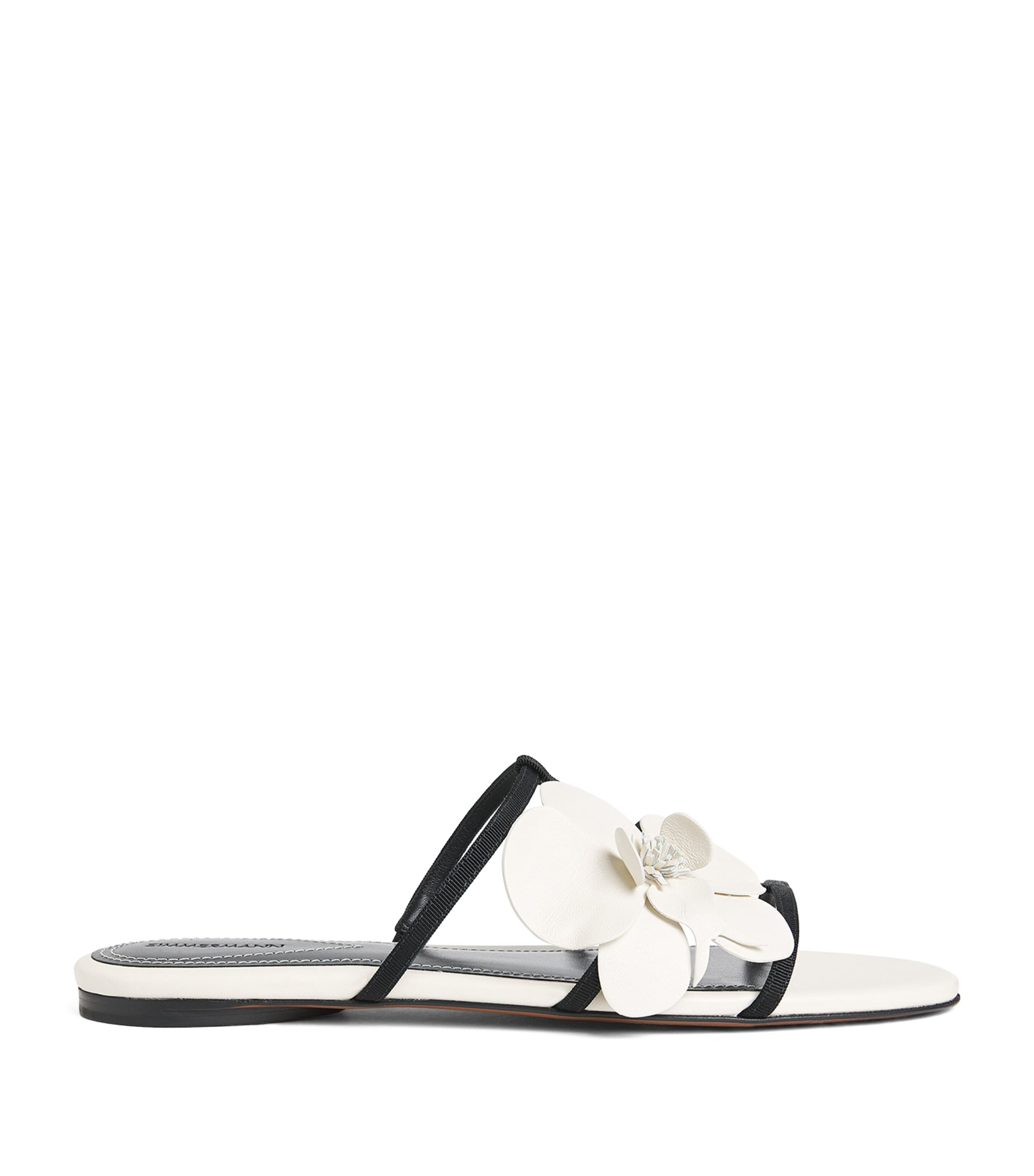 Zimmermann Leather Orchid Sandals In White