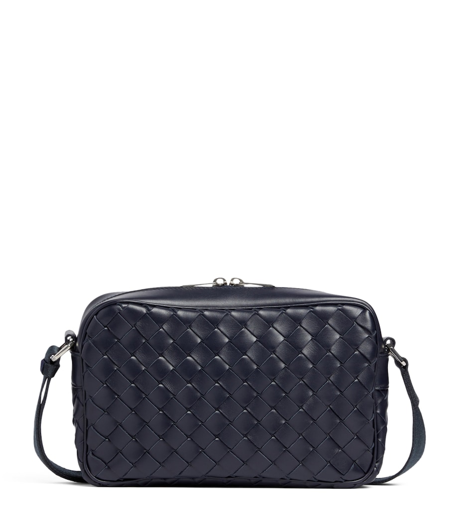 Small Leather Classic Intrecciato Camera Bag SPACE-SILVER Image 1