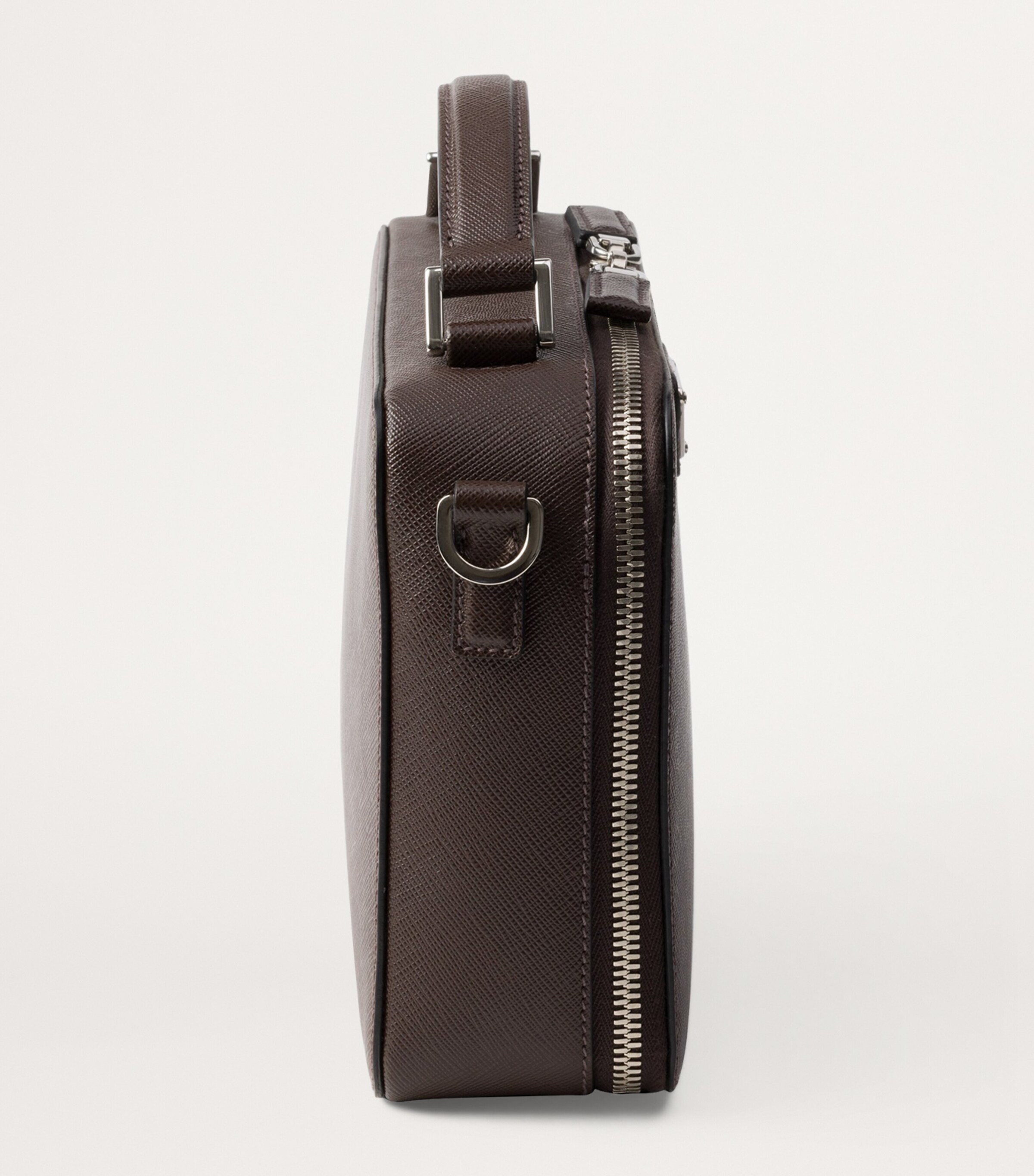 Prada Medium Saffiano Leather Brique Top-Handle Bag Image 5