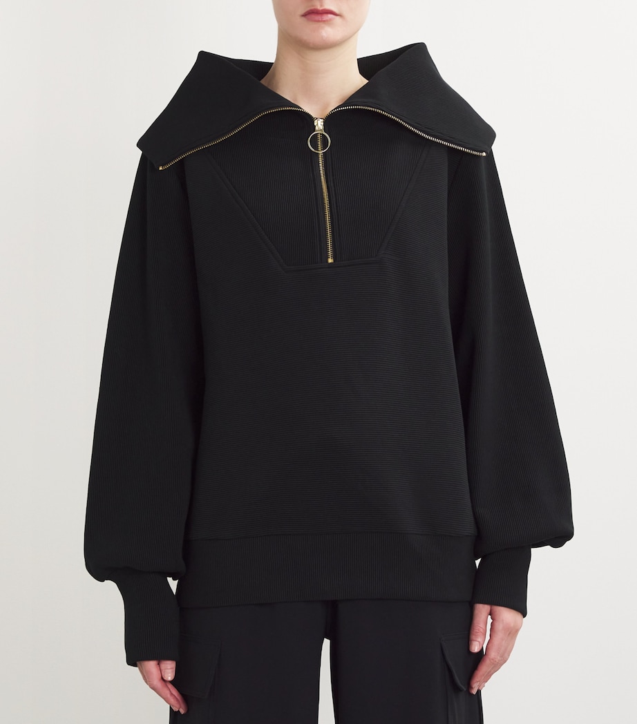 Vine Half-Zip Sweatshirt BLACK Image 3
