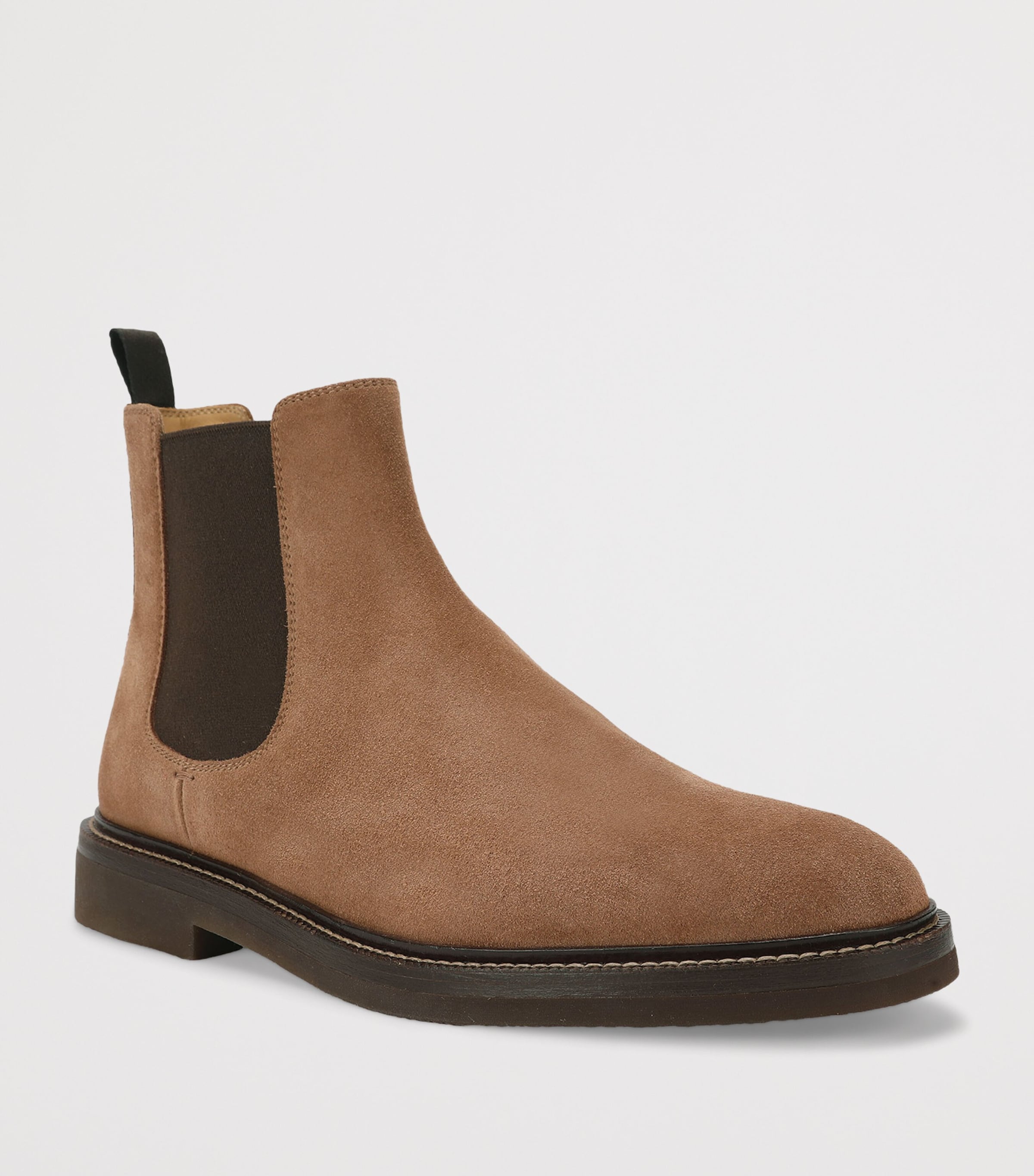 Brunello Cucinelli Suede Chelsea Boots Tan Image 3