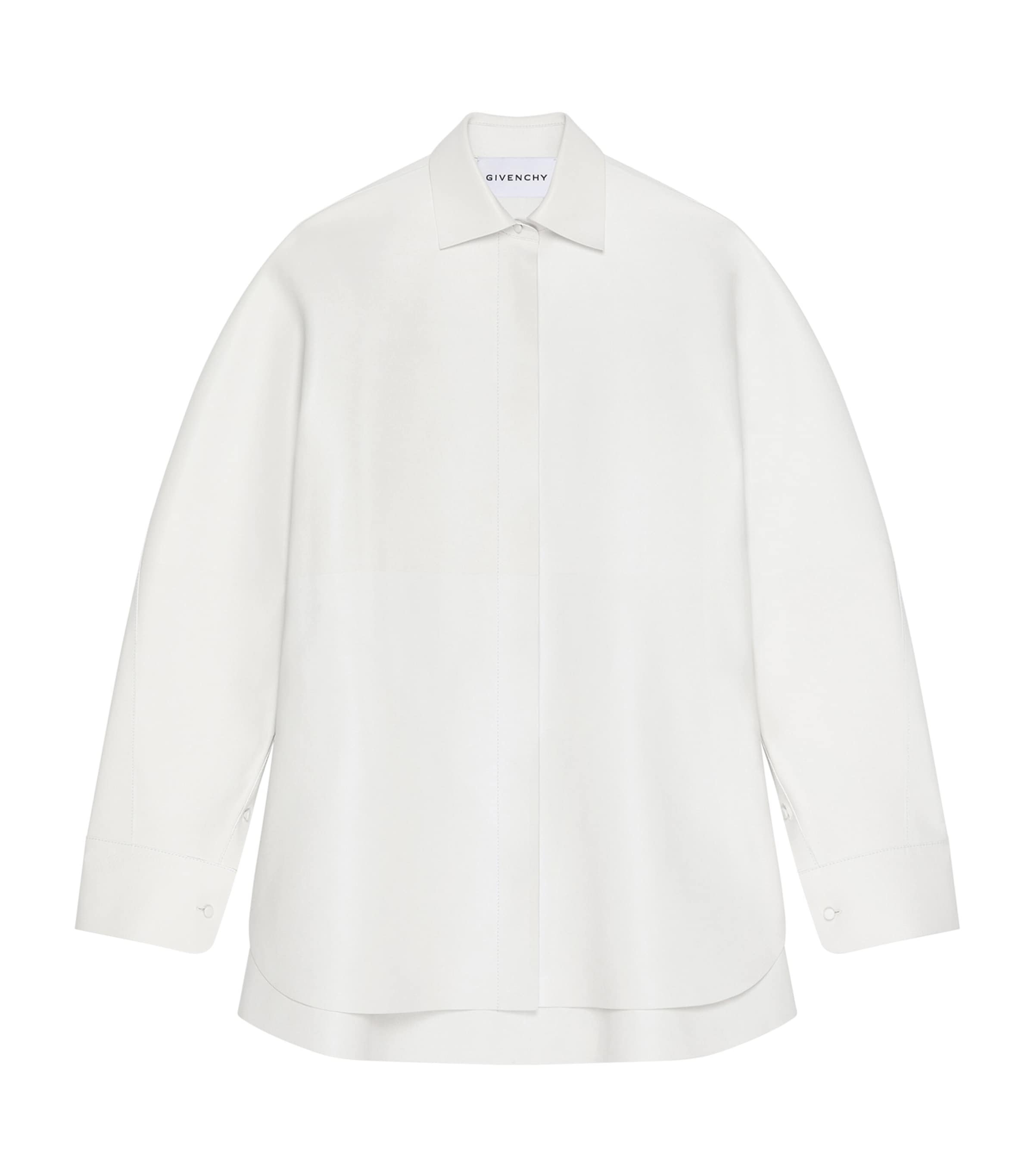 Leather Overshirt WHITE Image 1