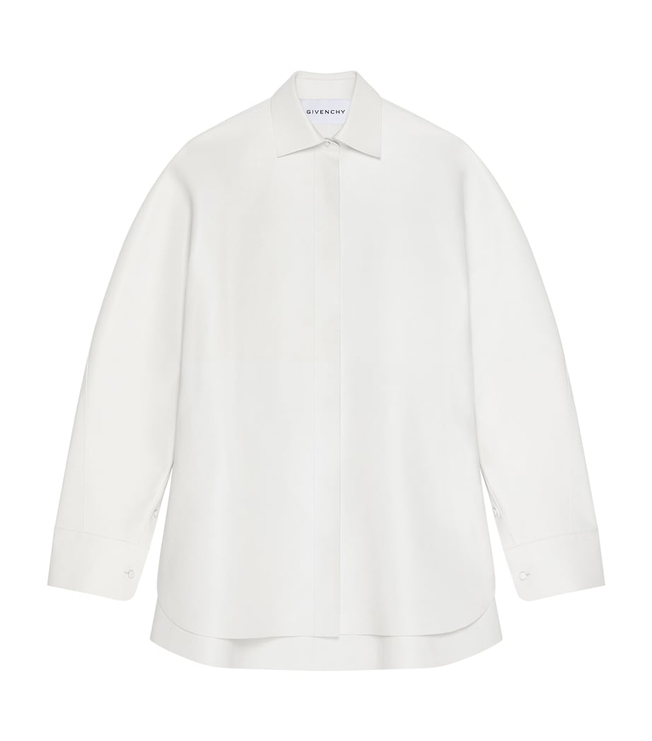 Leather Overshirt WHITE Image 1