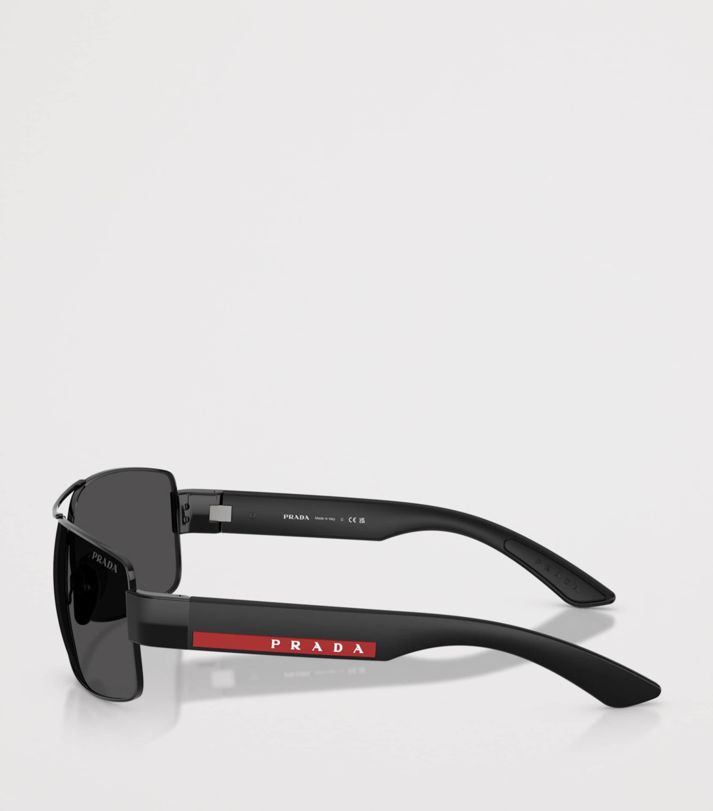 Prada Linea Rossa Metal PR B52S Sunglasses Black Image 3