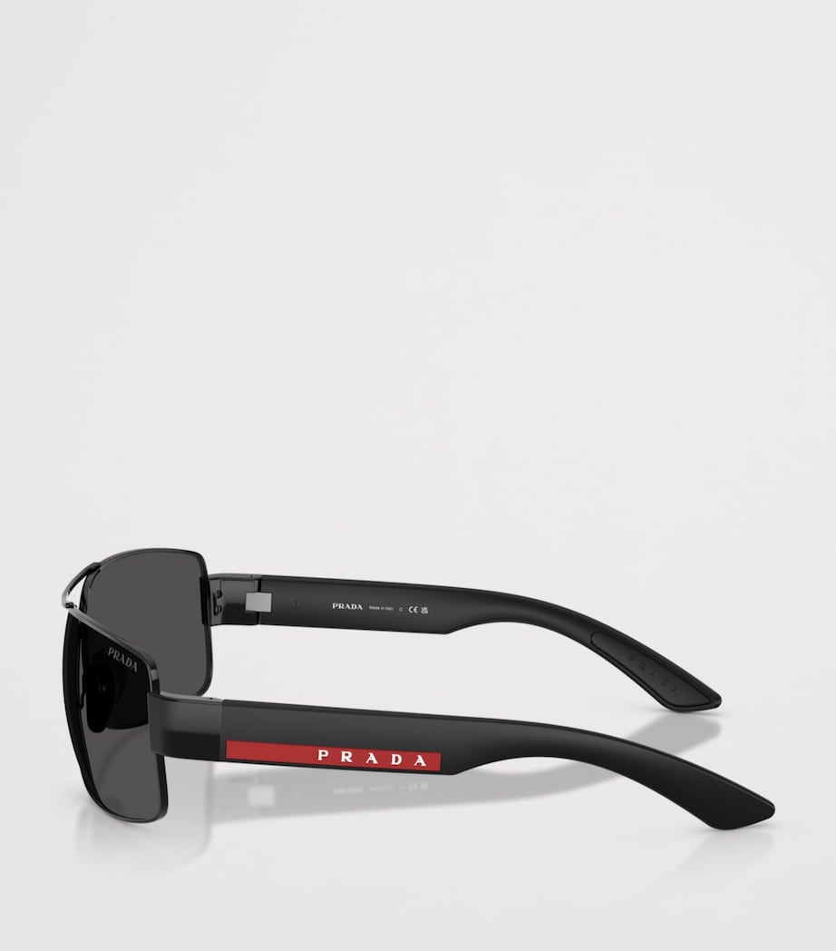 Prada Linea Rossa Metal PR B52S Sunglasses Black Image 3