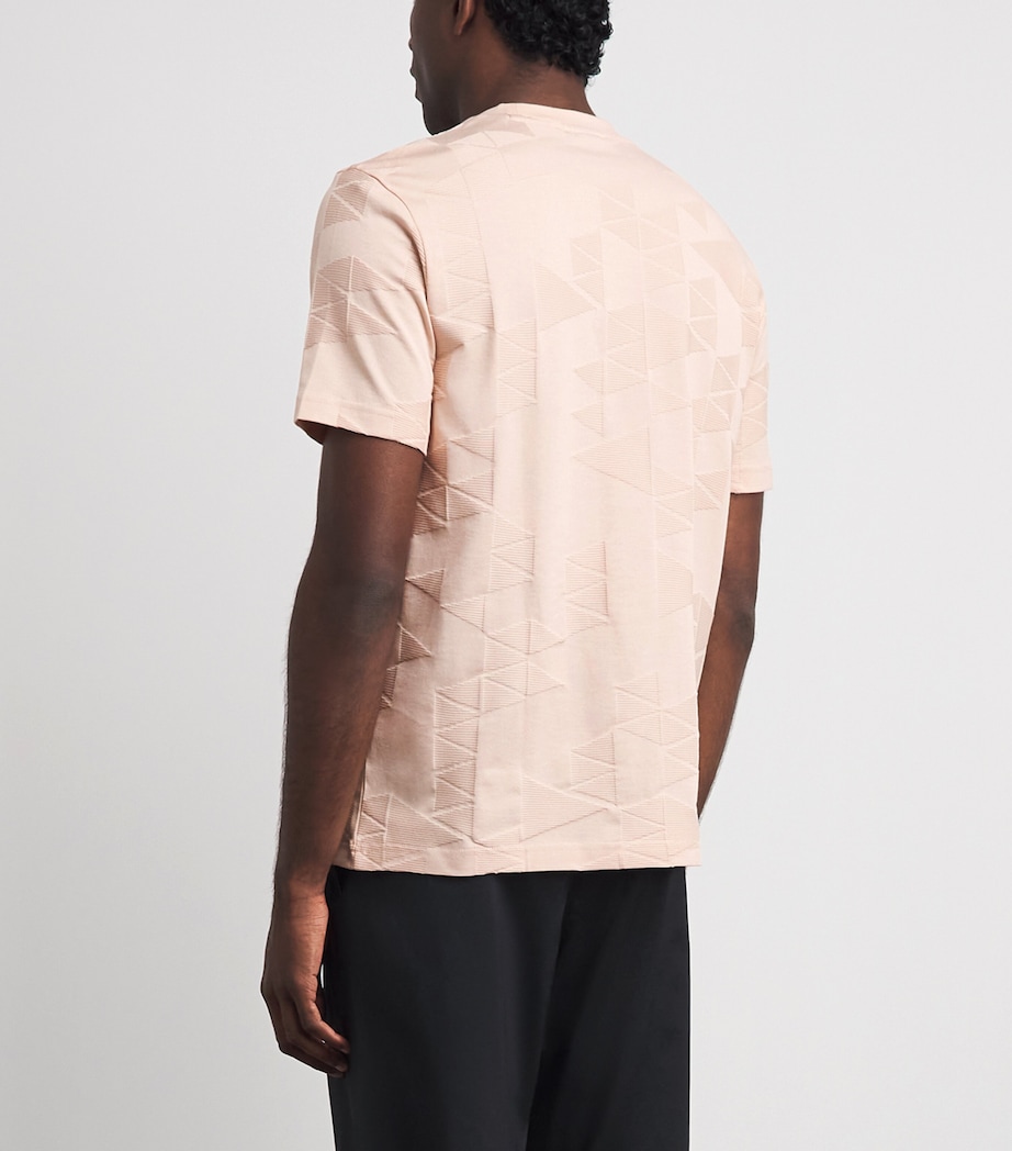 BOSS Mens Cotton Network Logo T-Shirt Light Orang Image 5