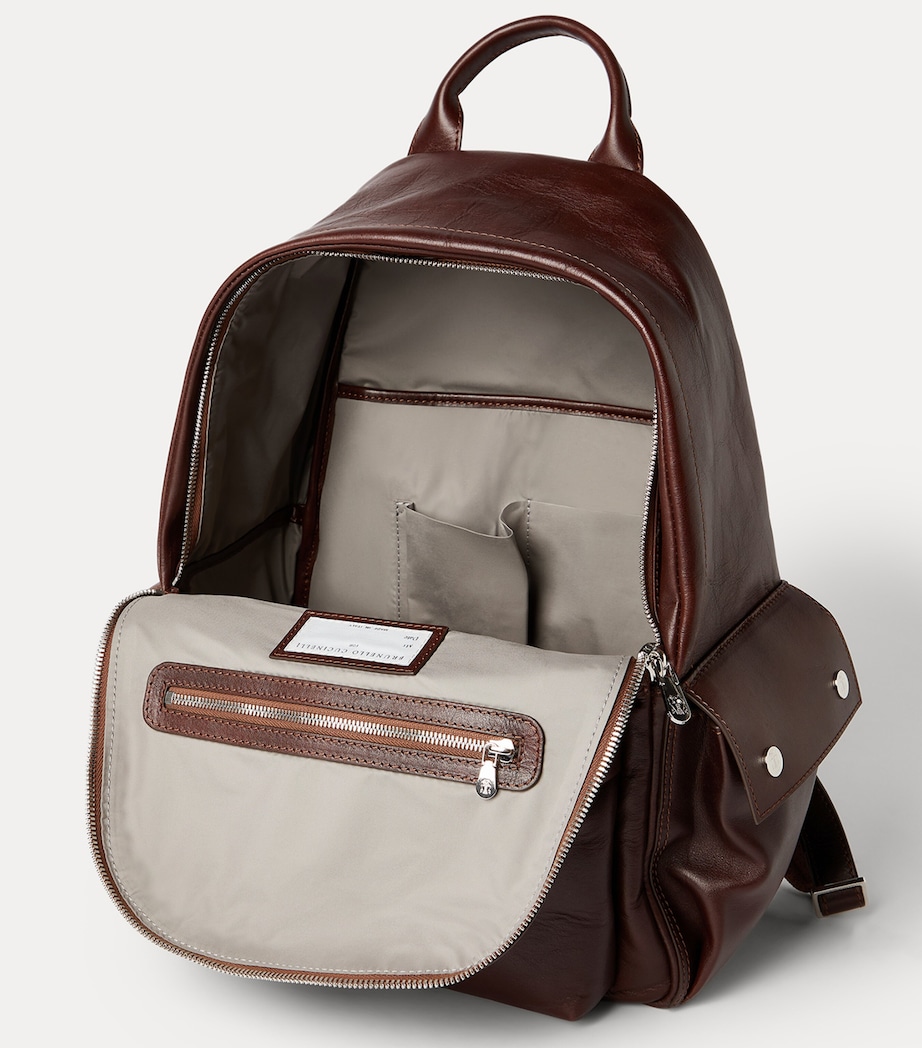 Brunello Cucinelli Calfskin Travel Backpack Image 2