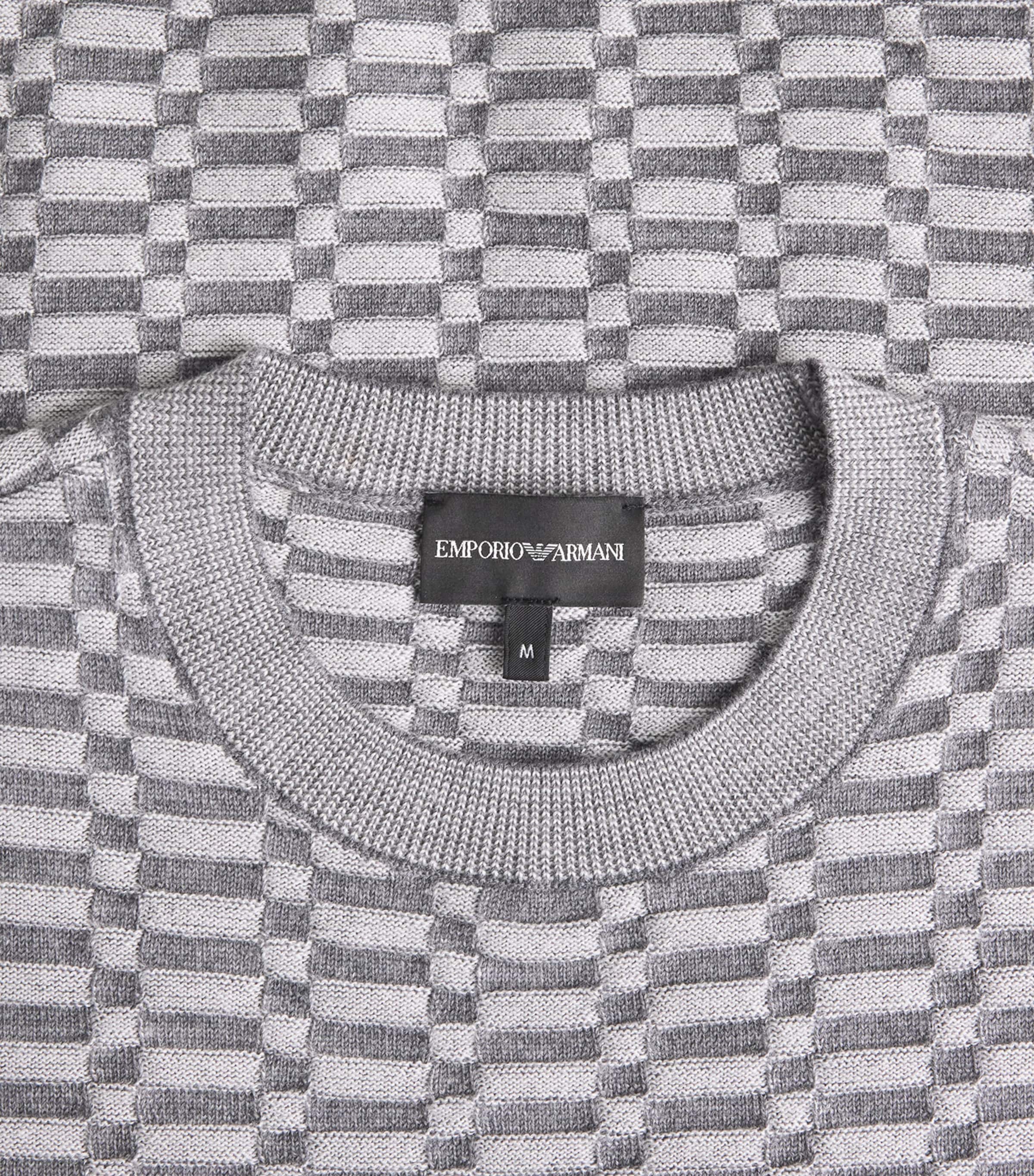 Virgin Wool Op-Art Sweater F8047 Image 5