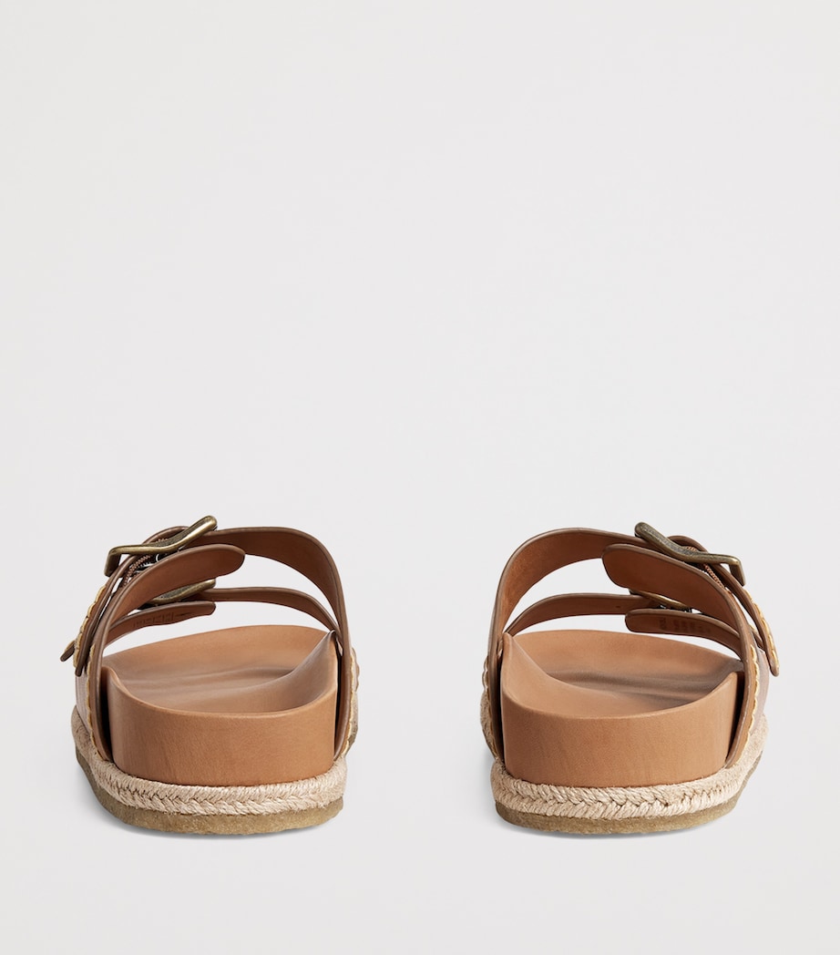 Leather Turbach Sandals BROWN Image 4