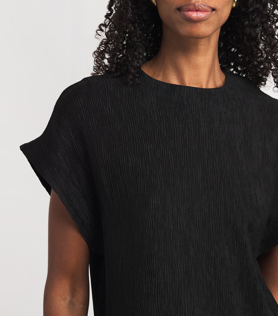 Crinkled Jollie Blouse BLACK Image 6