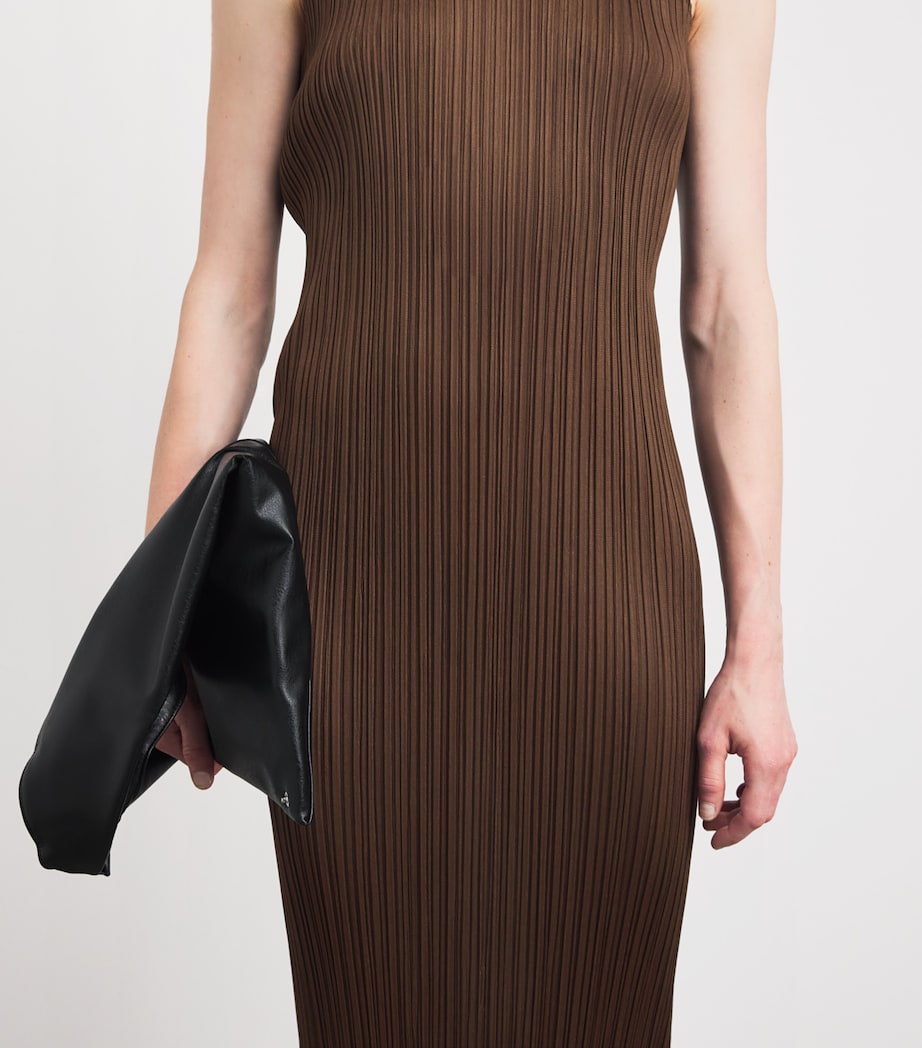 Pleats Please Issey Miyake Womens New Colorful Basics Maxi Dress Image 5